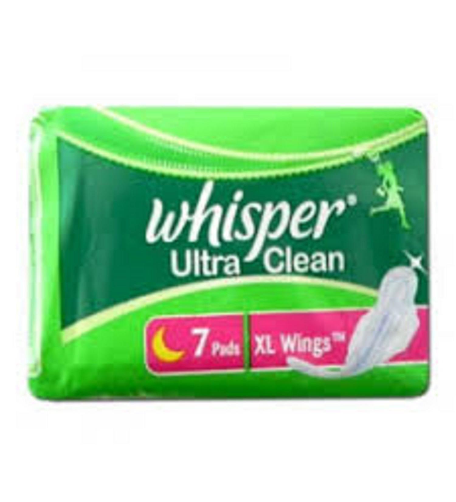 Whisper Ultra Clean XL Wings-7 Pads