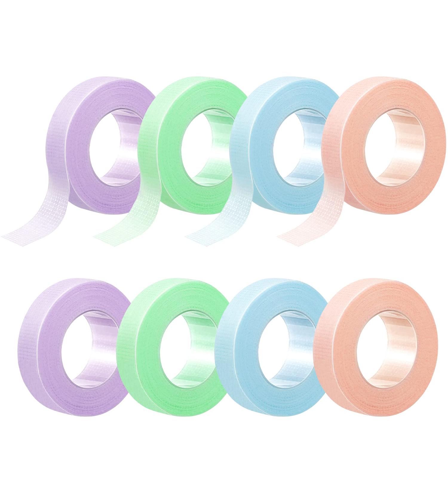 LUCKNIGHT 8 Rolls Eyelash Tape Adhesive Lash Extension Tape Breathable Micropore Fabric Tape For Lash Extensions Supplies Individual Eye Lashes Tools - Buy Online on GoSupps.com