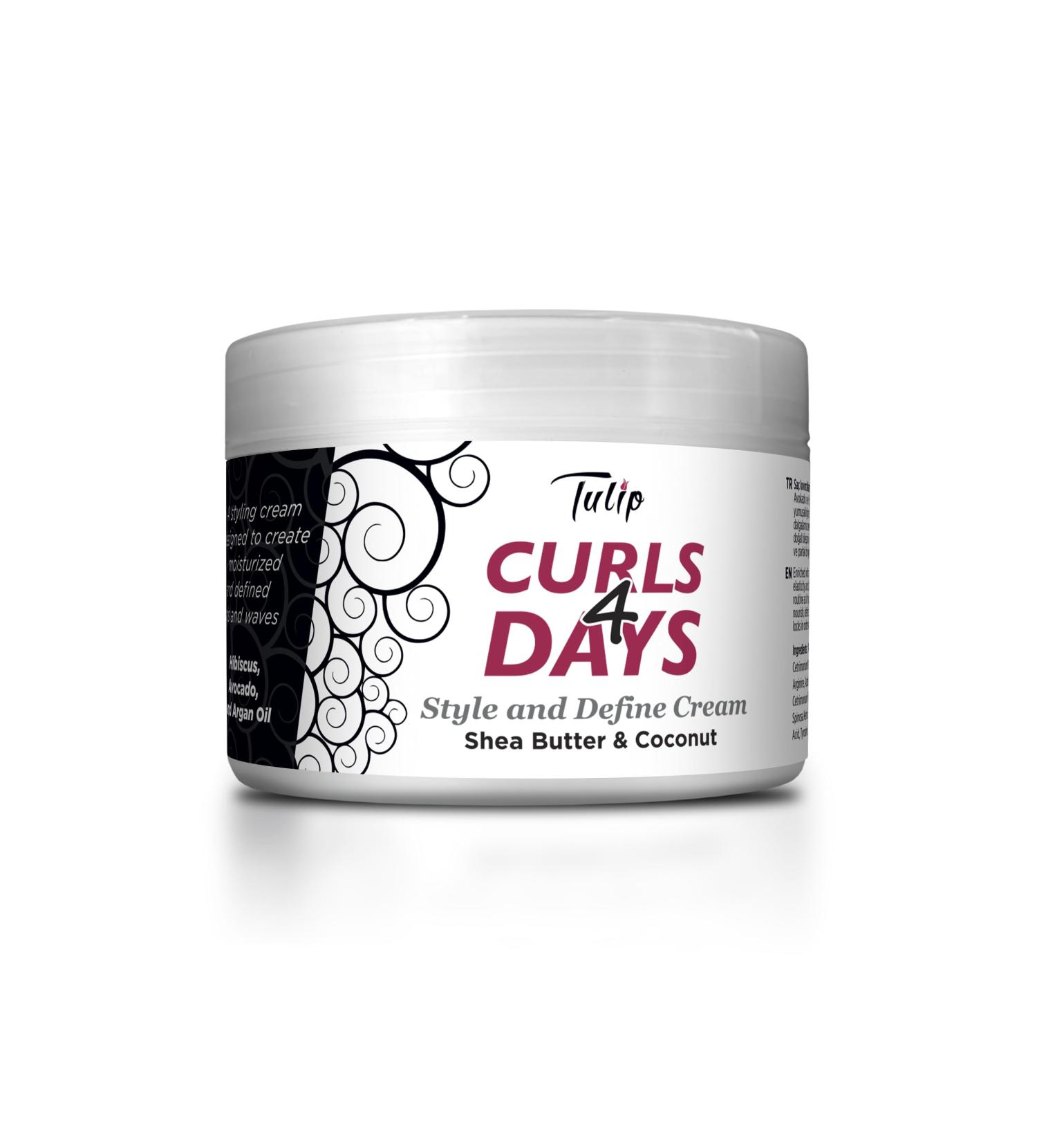 Buy TULIP CURLS 4 Days Hair Style & Define Cream 250ml - International Shipping Available - Buy Online on GoSupps.com