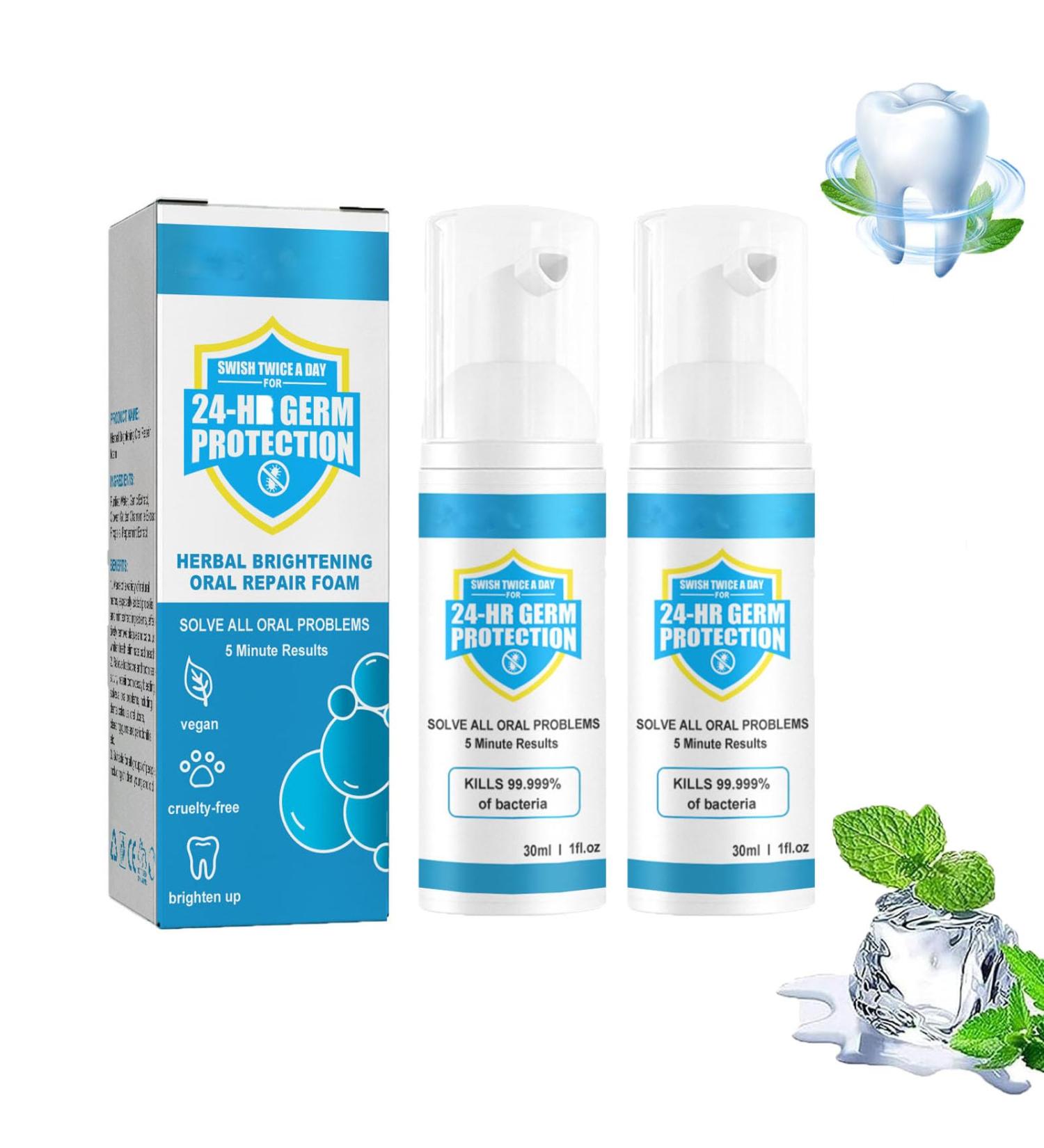 Awzlove Teeth Total Care Mouthwash - All-in-One Oral Solution for Whitening & Deep Cleaning (2 Pcs) - Buy Online on GoSupps.com