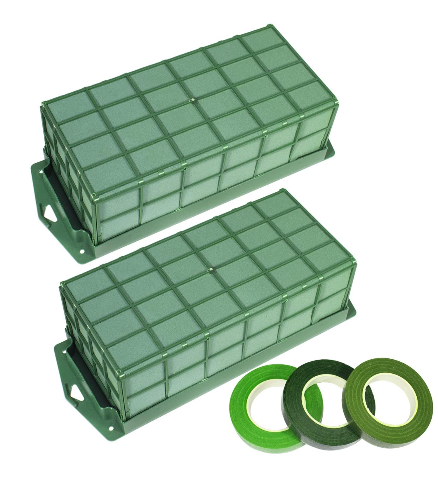 2 Pcs Floral Foam Cage for Fresh and Artificial Flowers - Rectangle Flower Holders for Wedding Decor and Home Garden Arrangements - Buy Online on GoSupps.com