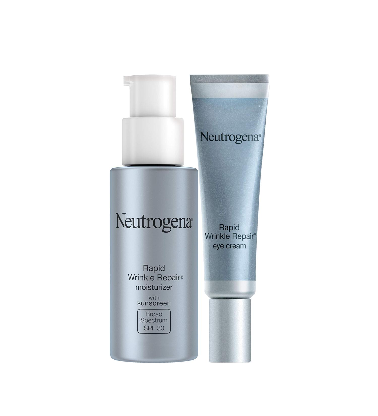Neutrogena Rapid Wrinkle Repair SPF 30 Moisturizer & Under-Eye Cream Set - 1 fl. oz & 0.5 oz - Buy Online on GoSupps.com