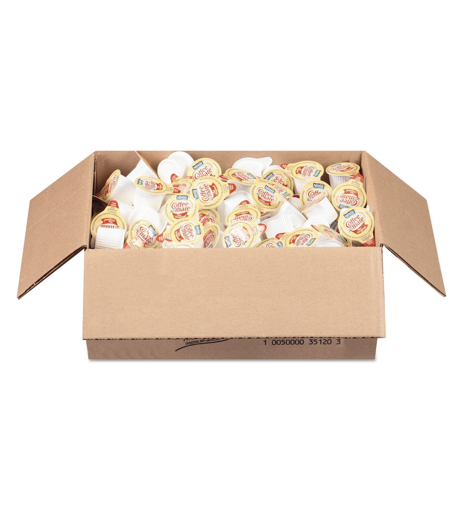 Coffee-Mate 35010 Liquid Coffee Creamer Original Mini-Cups 0.375 Oz 180/Box - 2 Box/Carton - Buy Online on GoSupps.com