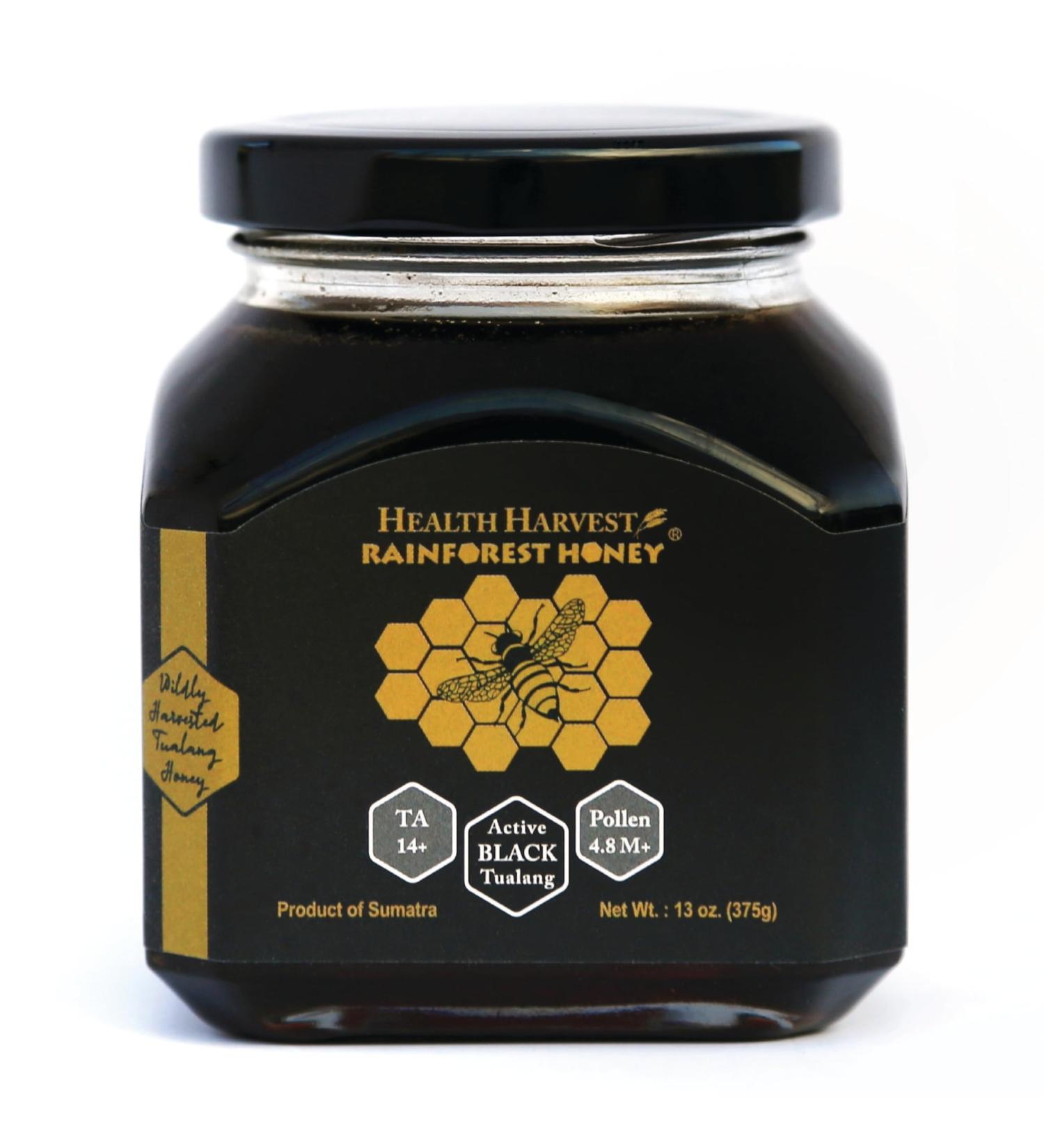 Miel noir Tualang de qualit sup rieure 375g (TA 14+ nombre de pollens 4 8 M+ vari t de pollen 150+) Choix intense pour hommes Conservation brut non pasteuris non filtr  - Buy Online on GoSupps.com