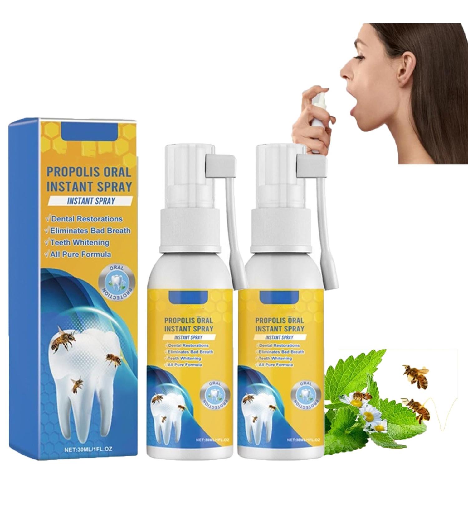 Buy Furzero Propolis Oral Instant Treatment Spray - 2 Pack | Teeth Whitening & Total Care Mouthwash - 30ml - Buy Online on GoSupps.com