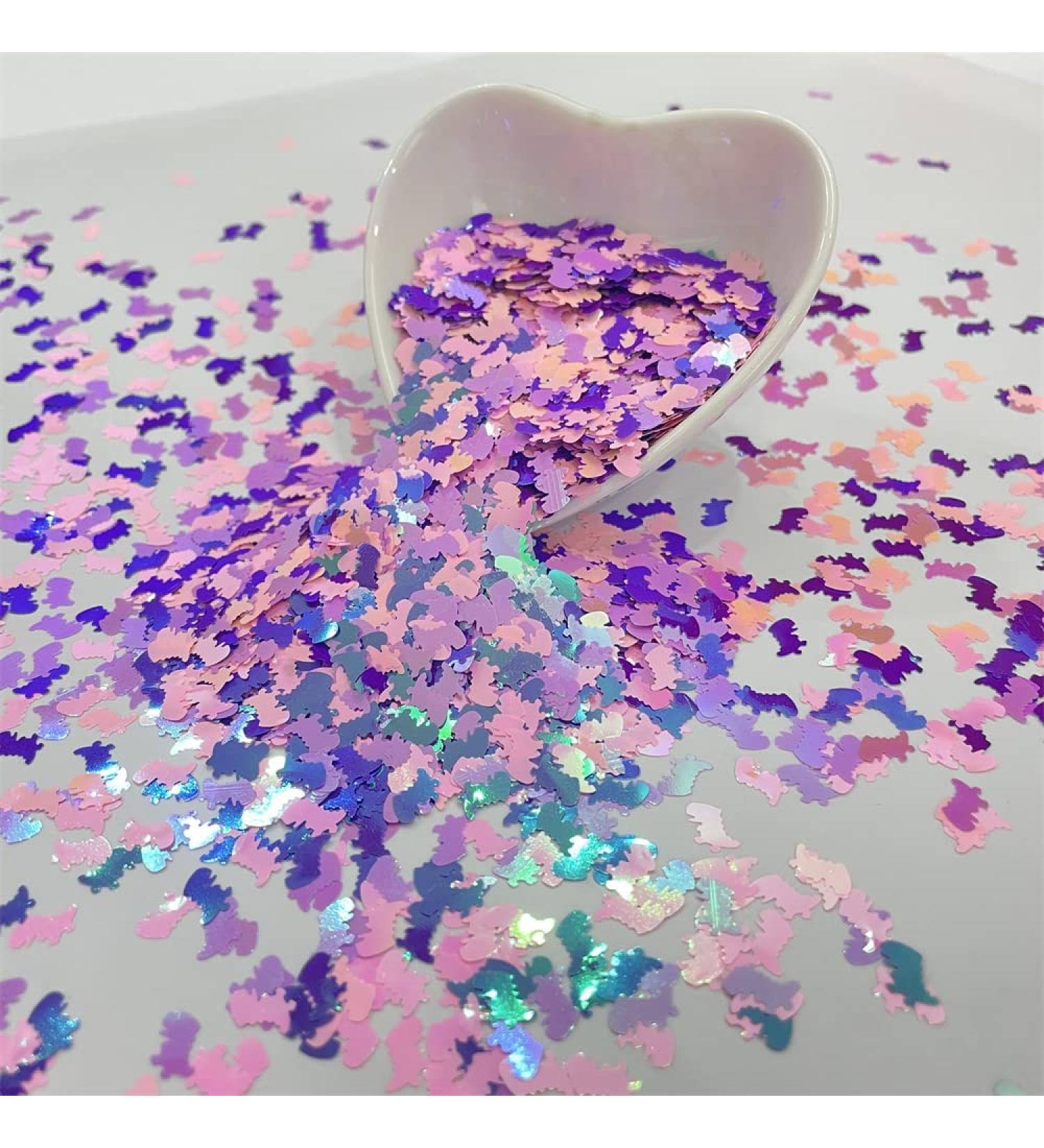 PrettyG 10g Pearl Iridescent Dinosaur Glitter Sequins - Perfect for Festival Makeup Nail Art & Craft Decoration - Buy Online on GoSupps.com