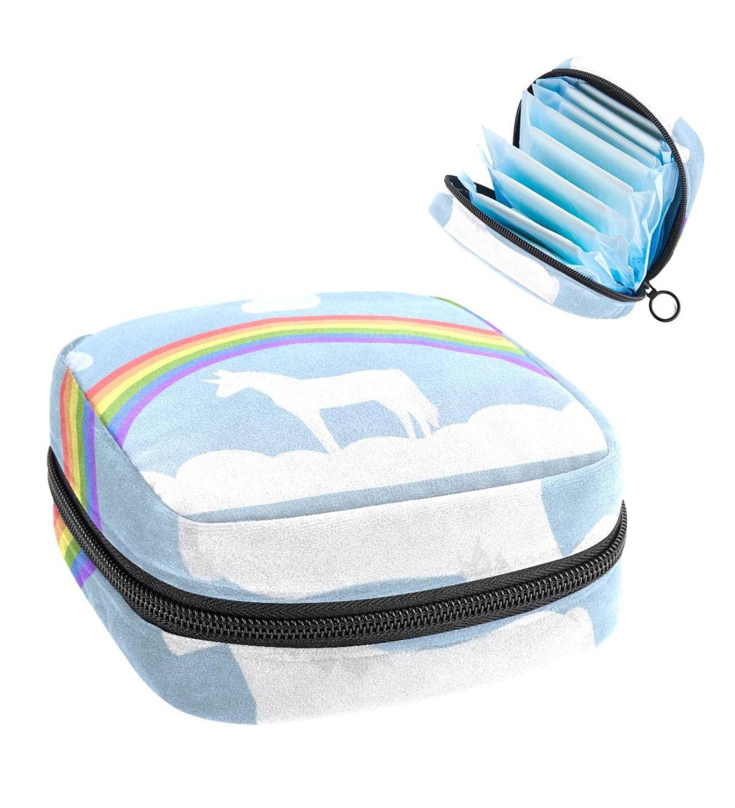 Buy Cute Unicorn Women's Storage Bags - Portable Period Kit & Feminine Product Holder - International Shipping - Buy Online on GoSupps.com