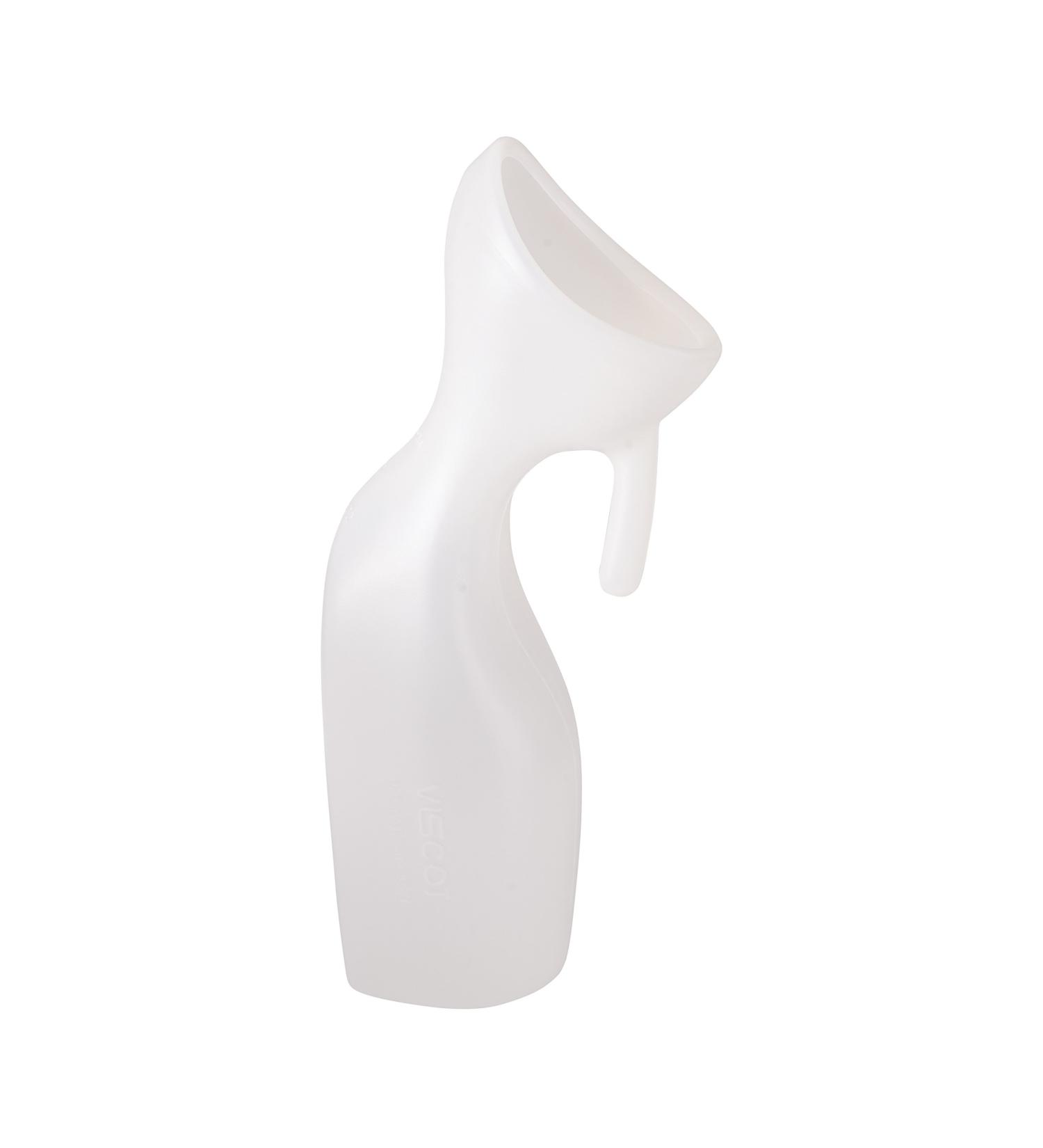 HealthSmart Female Portable Urinal Bottle | Lightweight Shatter-Resistant Plastic | 1 Quart Capacity | Incontinence Aid - Buy Online on GoSupps.com