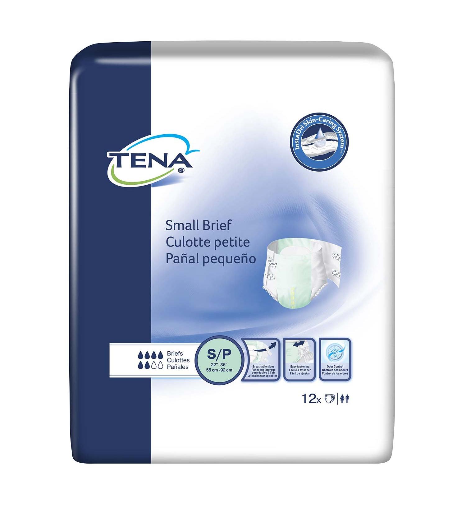 Tena Small Incontinence Briefs 12 Count - Buy Online on GoSupps.com