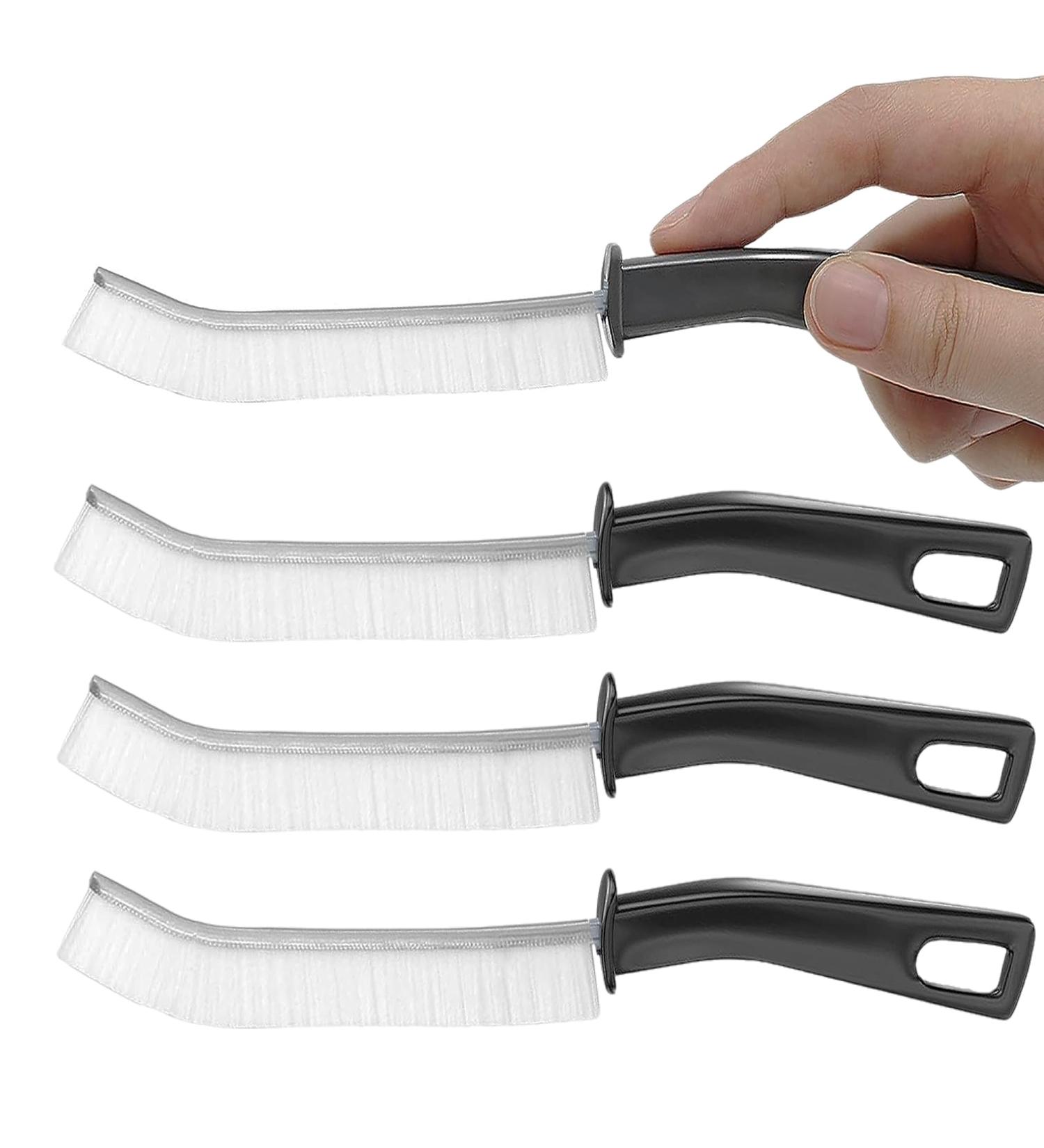 Hard Bristle Crevice Cleaning Brush: 4Pcs Long Handle Gap Cleaning Brush - Multifunctional Grout Cleaner Brush Household Crevice Cleaning Tools - Small Cleaning Scrub Brush for Corner Kitchen Bathroom 4 White - Buy Online on GoSupps.com