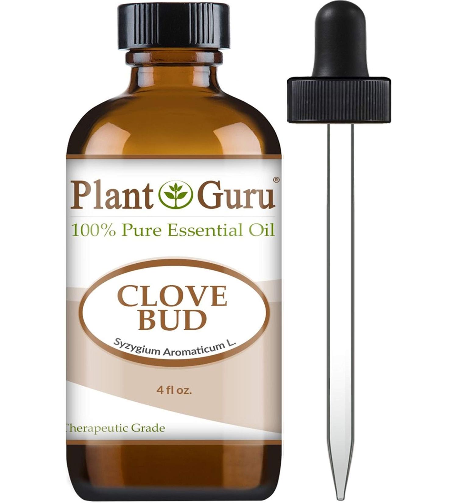 Clove Bud Essential Oil 4 oz 100% Pure Undiluted Therapeutic Grade for Aromatherapy Diffuser Natural Remedies for Skin Body Hair. Great for DIY Candle and Soap Making.