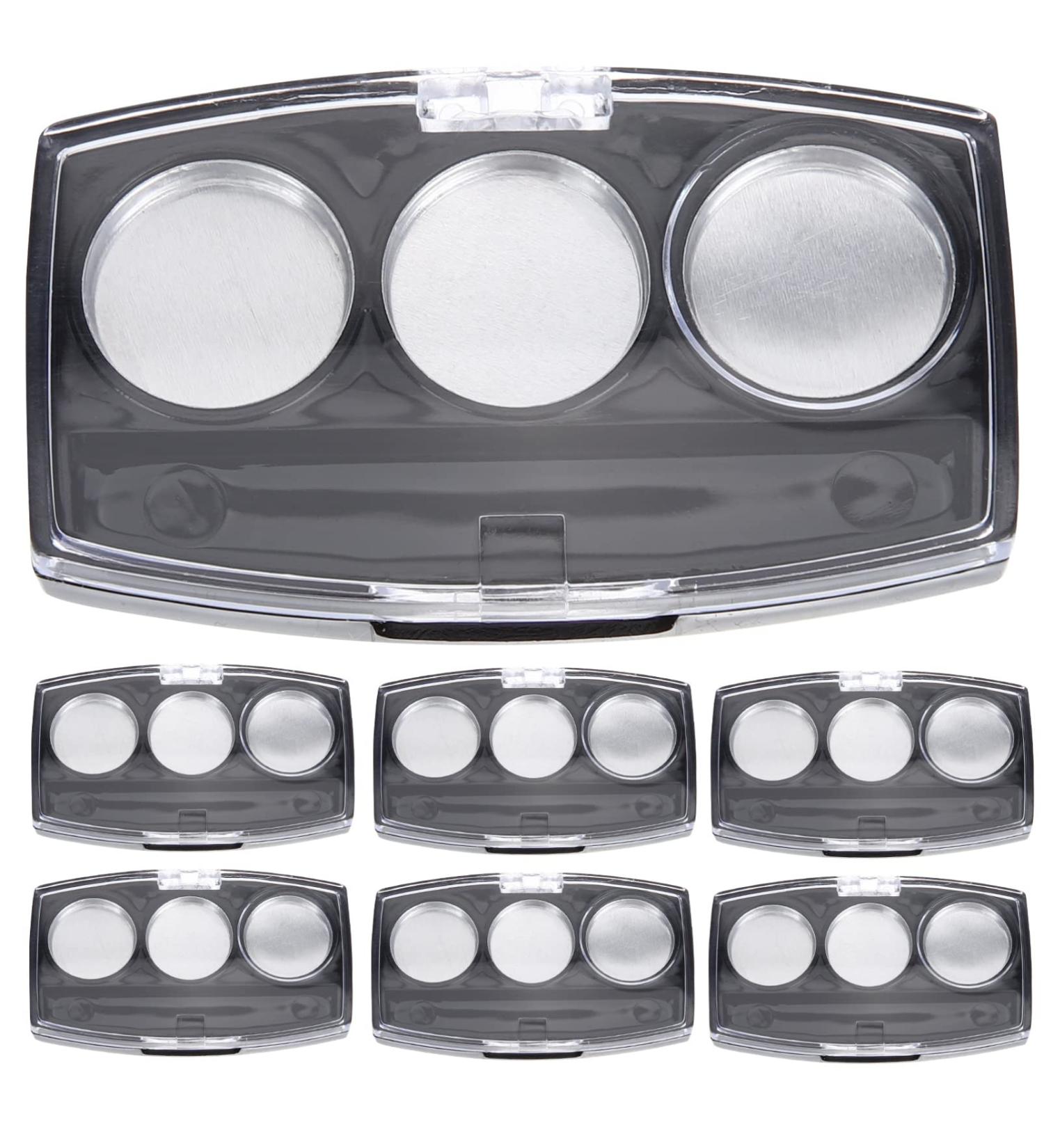 10pcs Empty Eyeshadow Pans Containers - Makeup Palette with 3 Grids for Girls - Buy Online on GoSupps.com