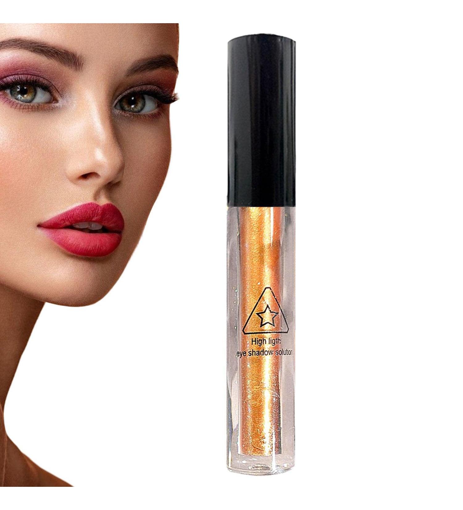 Liquid Shimmer Eyeshadow | Eye Shadow Eye Makeup Brilliant Gel Highlighter Shimmer Shadow Brighten Eyes Make Up 04# - Buy Online on GoSupps.com