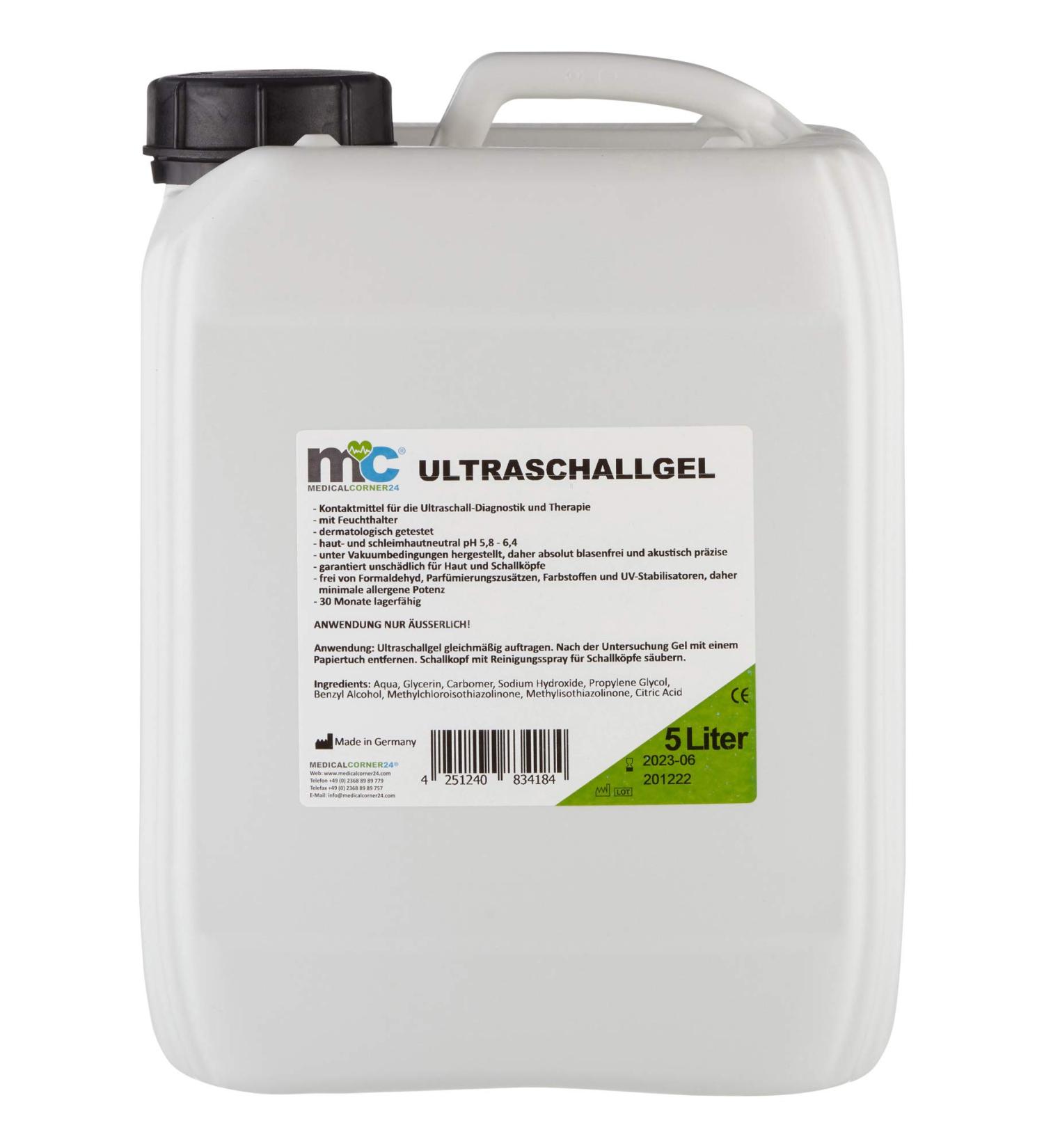 Buy Medicalcorner24 Ultrasound Gel | Sonography & Conductive Gel in 5 Litre Canister - Fast International Shipping - Buy Online on GoSupps.com