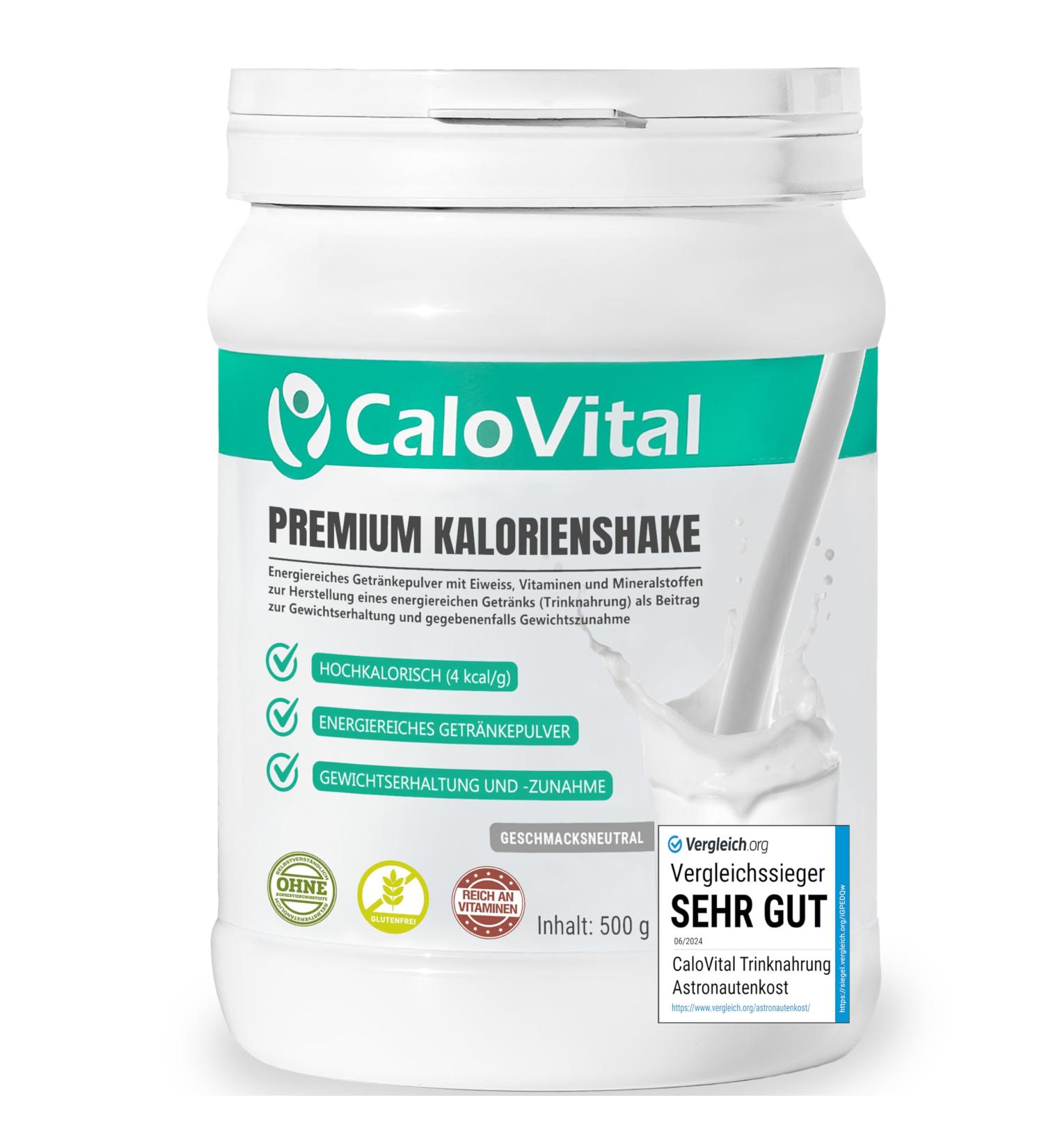 high calorie drinking food for weight gain carbohydrates and proteins such as caloriehake high dose with many vitamins CaloVital premium quality from Germany tasteless 500 g - Buy Online on GoSupps.com