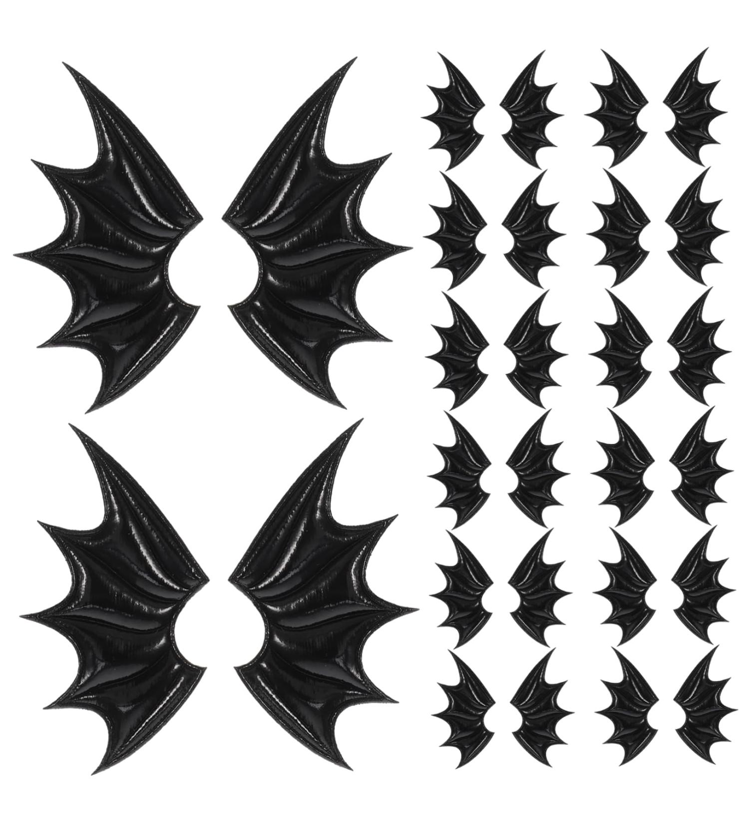 EXCEART 60 Pairs Diy Ears Wings Tiara Micro Toys Decor for Table Diy Evil Wings Glossy Decorative Material - Buy Online on GoSupps.com