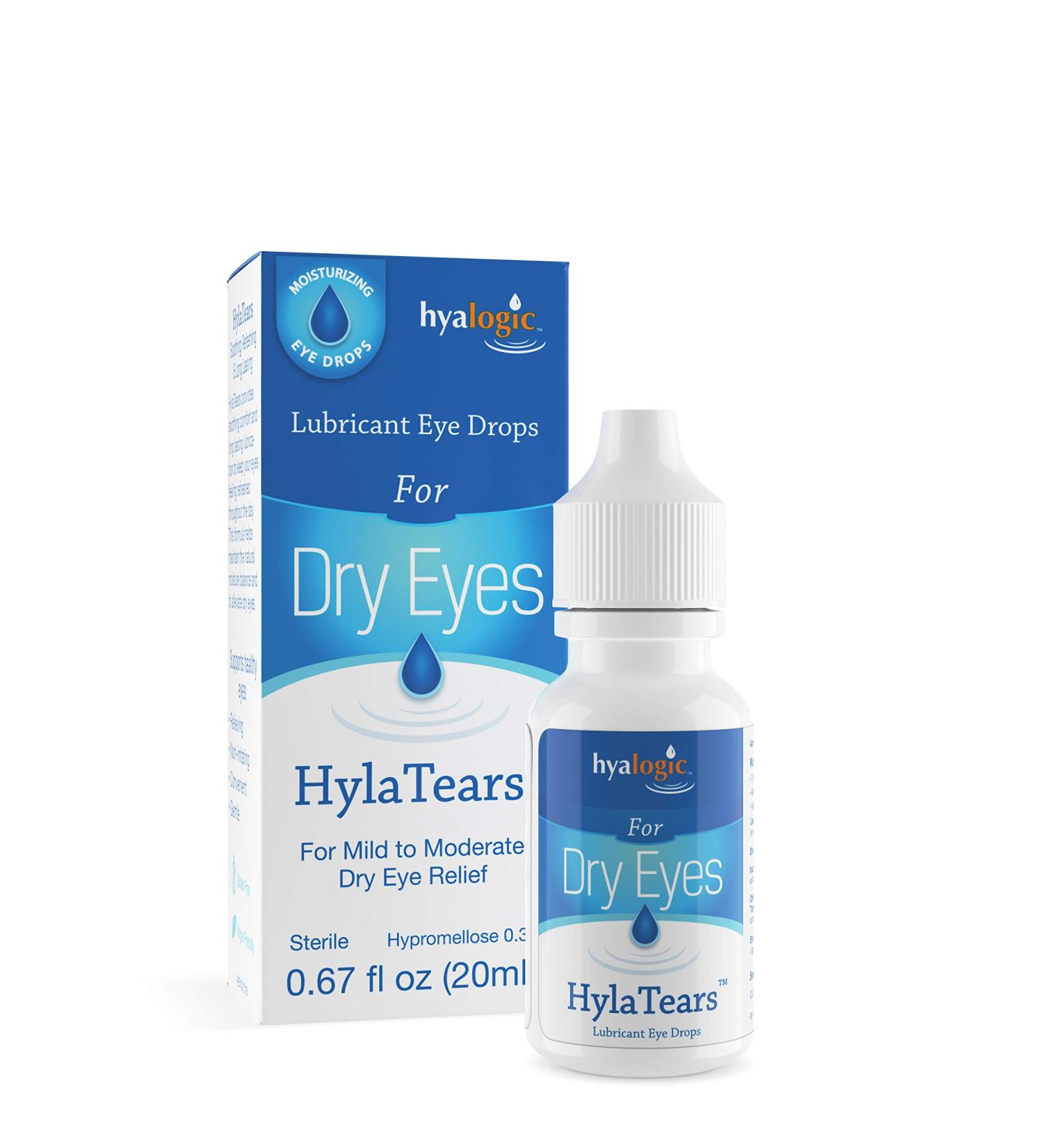 Hyalogic HylaTears Eye Drops - 0.67 fl oz for Dry Eyes Relief | Hydrating Lubricant - Buy Online on GoSupps.com