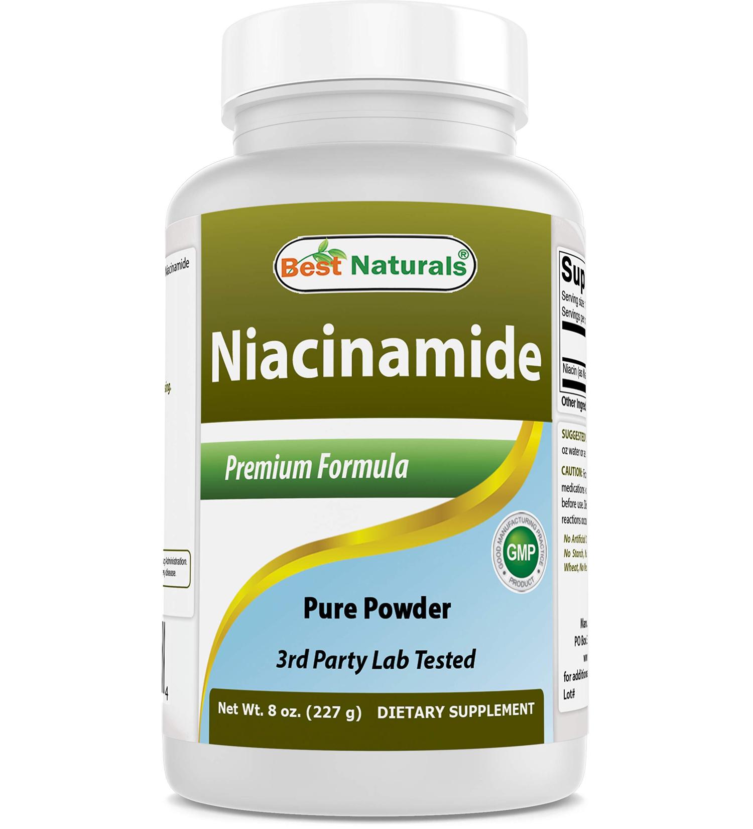 Best Naturals Niacinamide (Vitamin B3) Powder - 8 OZ | Pure & Effective - Buy Online on GoSupps.com