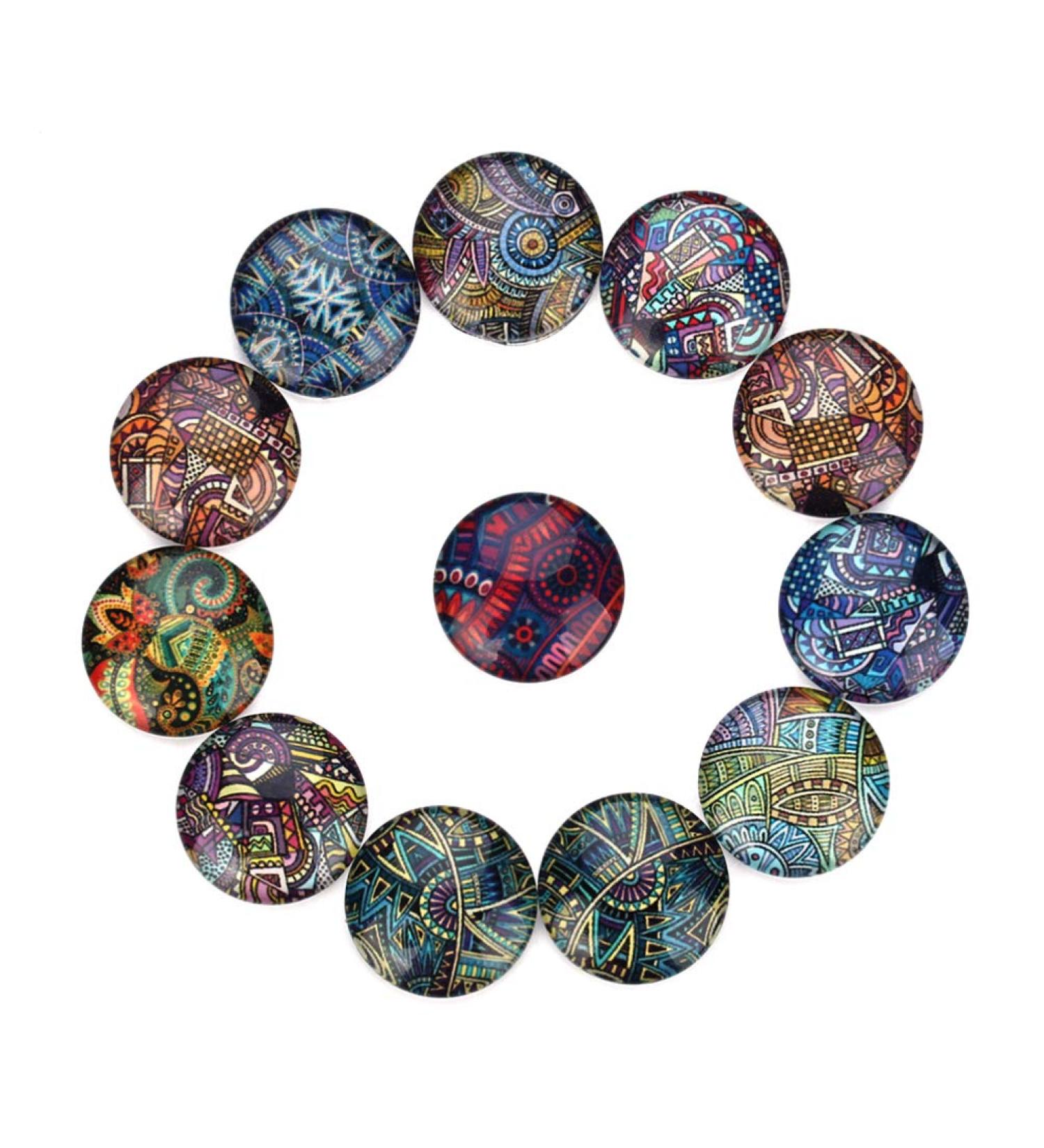 Artibetter 20pcs Glass Gemstones - Old Glass Cabochons for Necklace Making Jewelry Beads & Mosaic Tiles - Size 6 - Buy Online on GoSupps.com