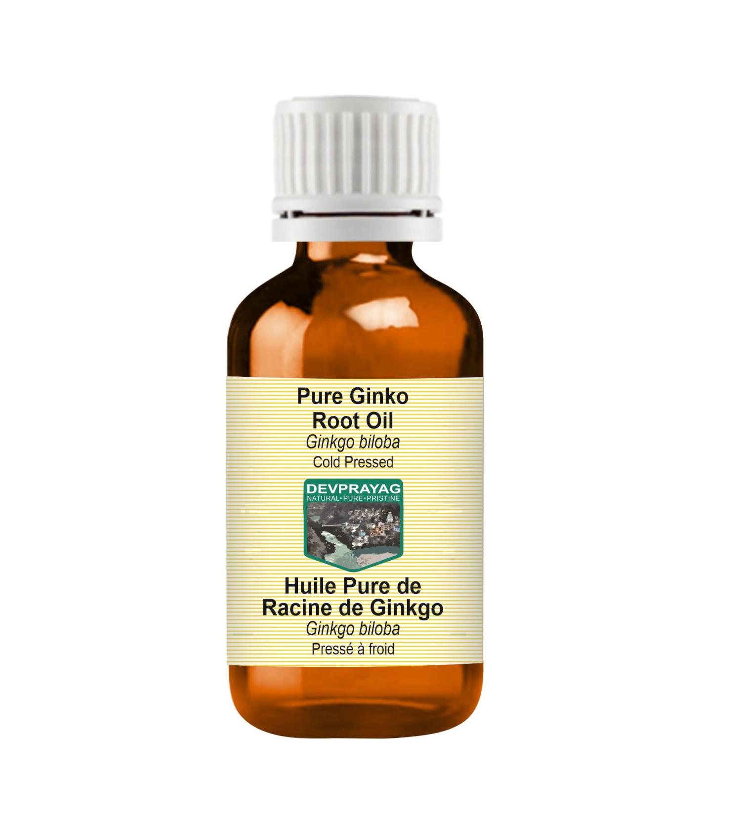 Pure Ginkgo Root Oil (5ml) - Cold Pressed Ginkgo Biloba for Health | Buy Internationally - Buy Online on GoSupps.com