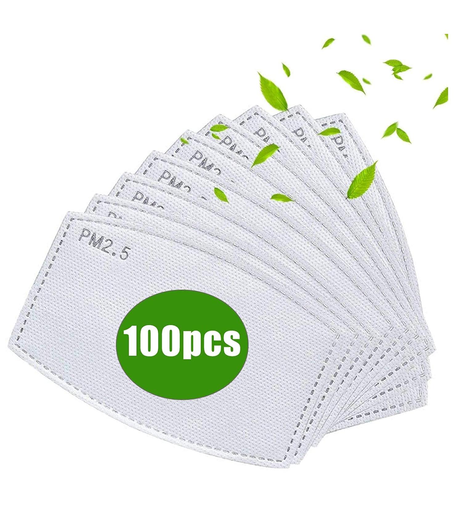 100PCS PM 2.5 Activated Carbon Filters - 5 Layer Anti Haze Filter Paper - Pack of 100 - Buy Online on GoSupps.com