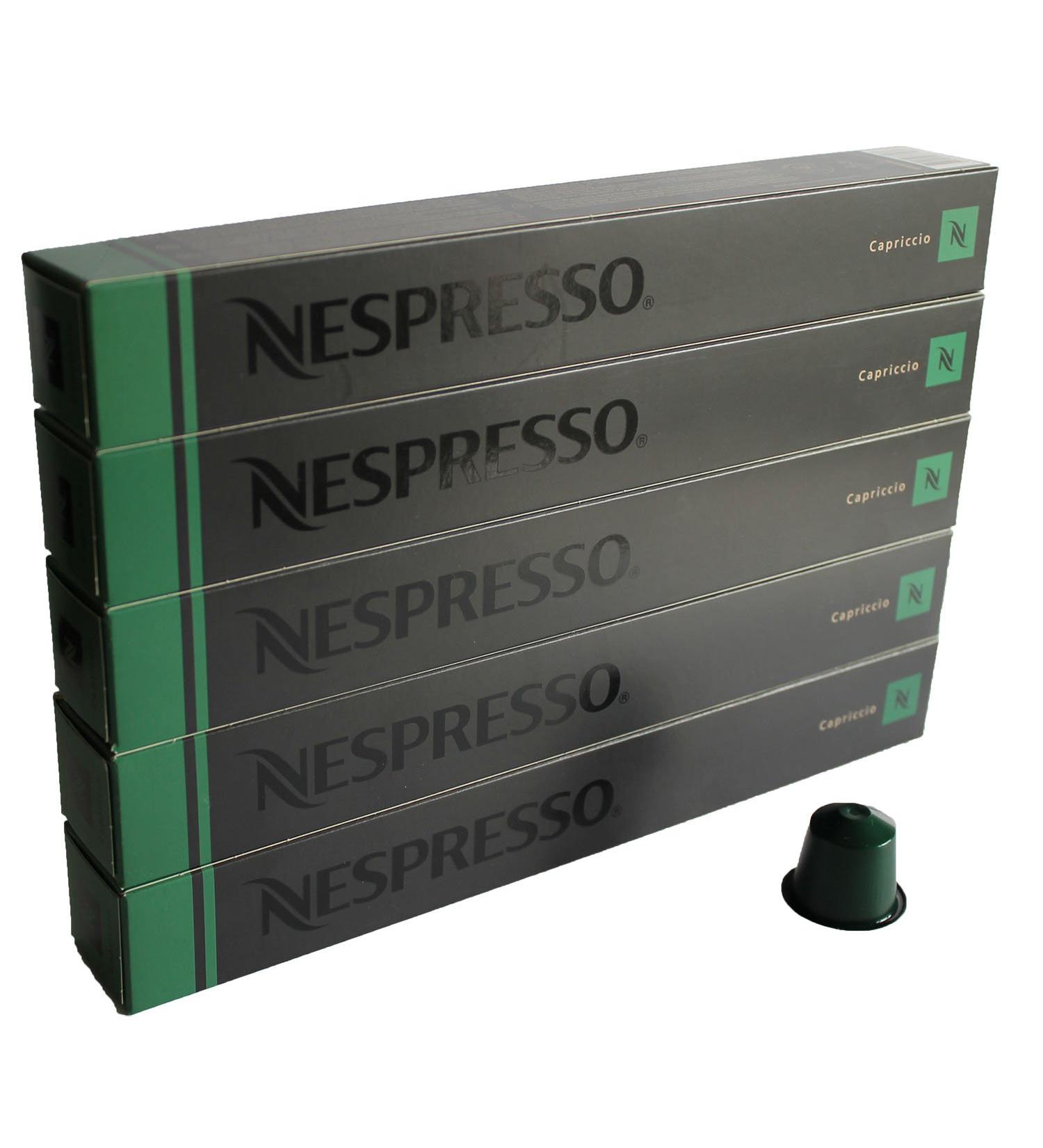 Nespresso 50 Capsules - 5X 10 Capriccio Espresso Original Capsules