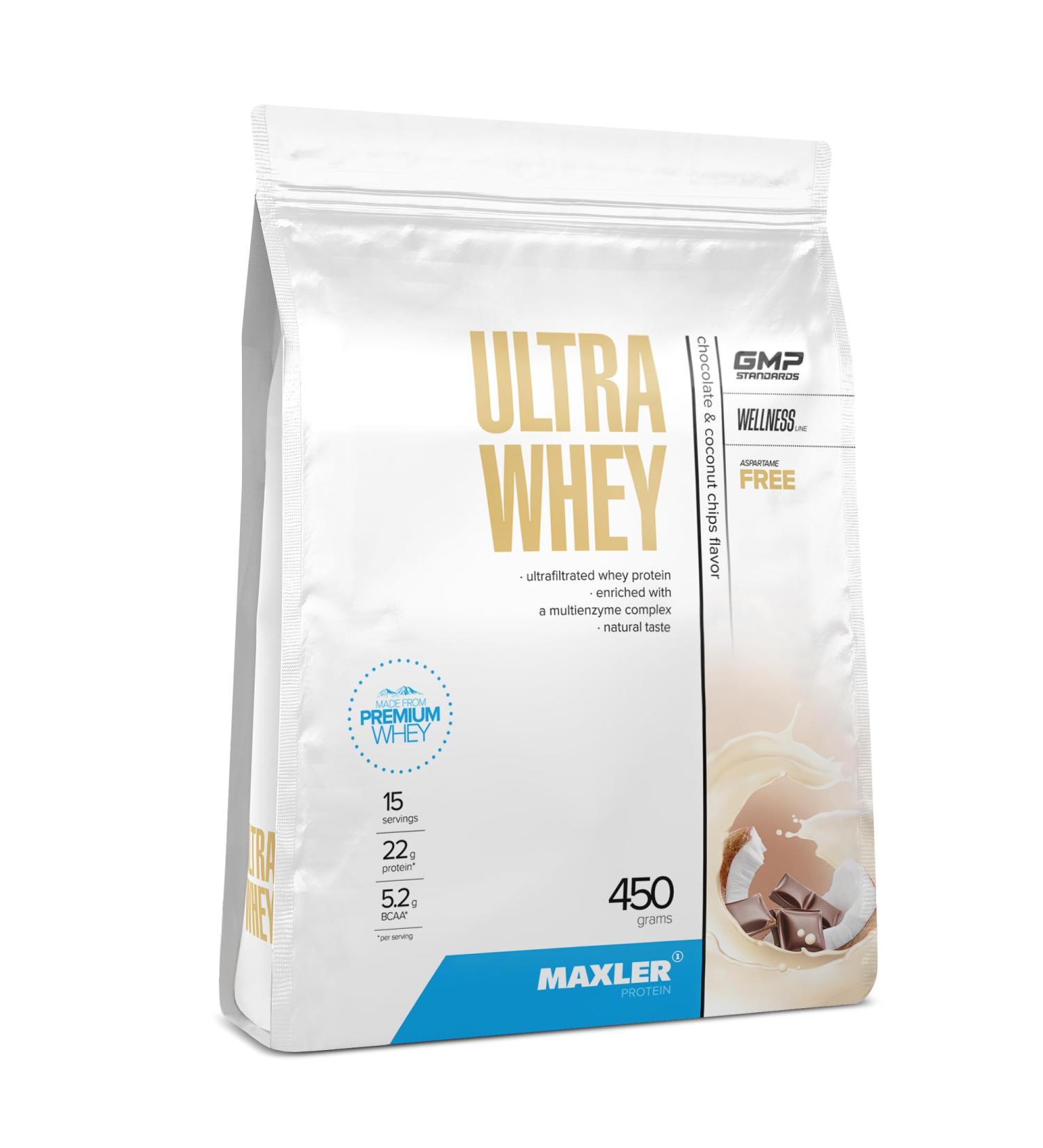  Maxler Maxler Ultra Whey Protein - 22g of protein per serving - Pure whey protein powder - Protein concentrate - Buy Online on GoSupps.com