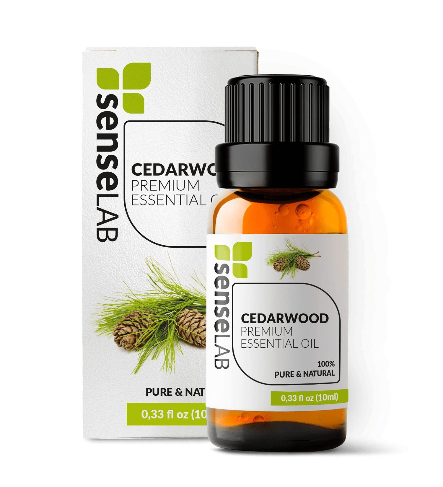 Senselab Cedarwood Essential Oil - 100% Pure Therapeutic Grade Extract for Diffuser/Humidifier - Hair & Skin Care - Woodsy Scent - Outdoor Protection - 10ml - Buy Online on GoSupps.com