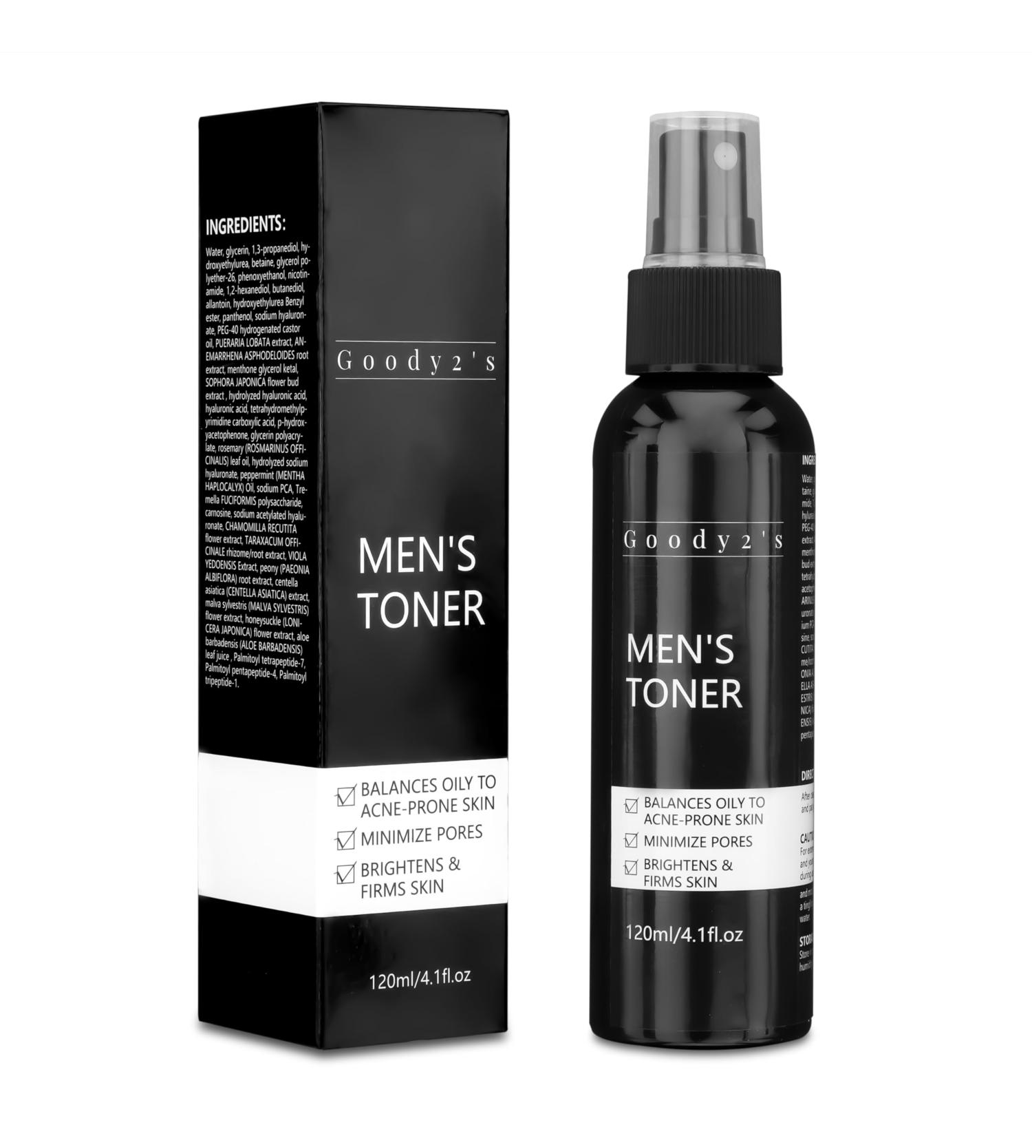 GOODY 2'S Men's Balancing Face Toner Natural & Organic Alcohol-Free Facial Toner for Hydrating & Refreshing Skin - Buy Online on GoSupps.com