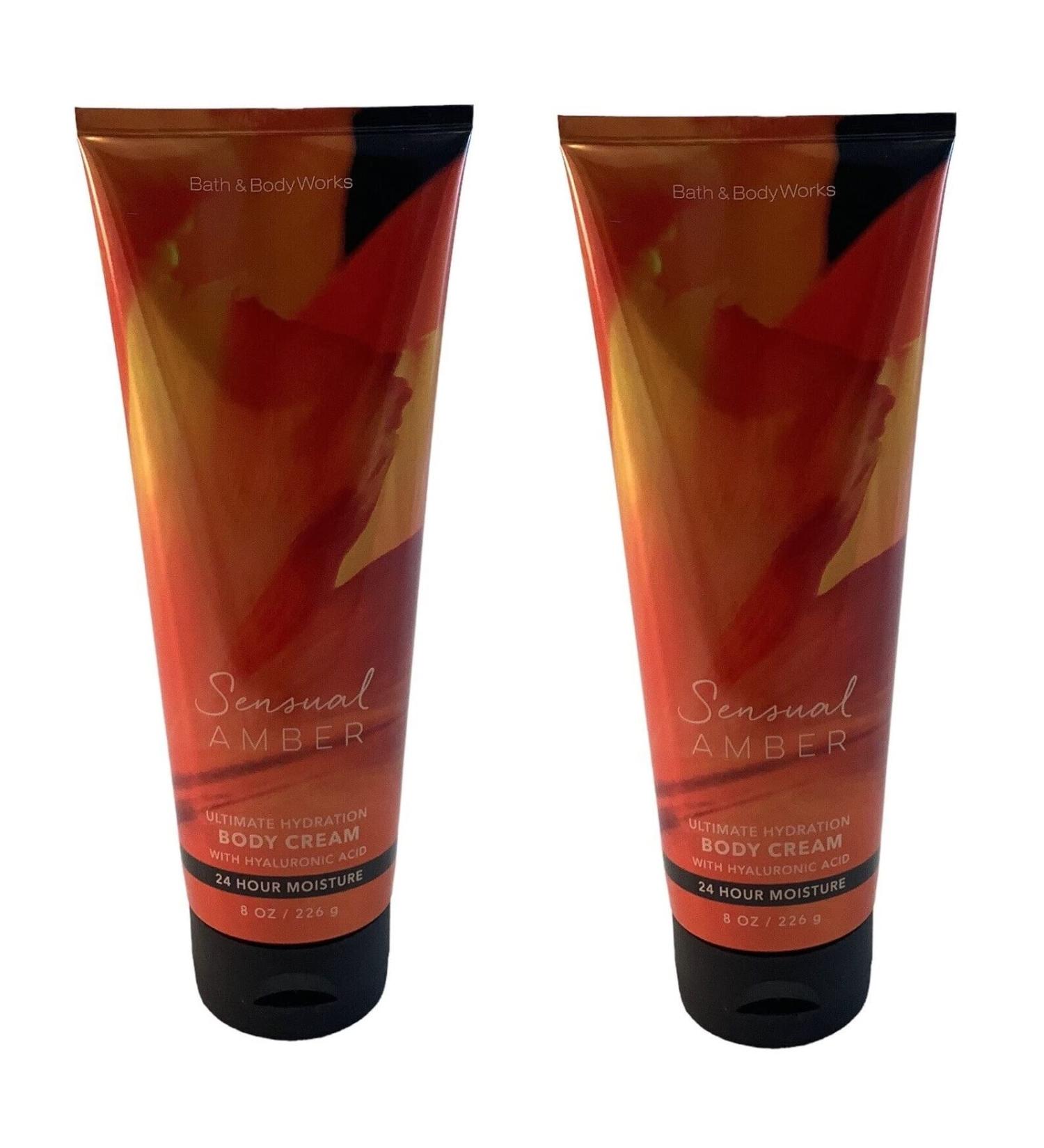 Bath and Body Works Sensual Amber Gift Set - 8 oz Body Cream x2 - Multicolor - Buy Online on GoSupps.com