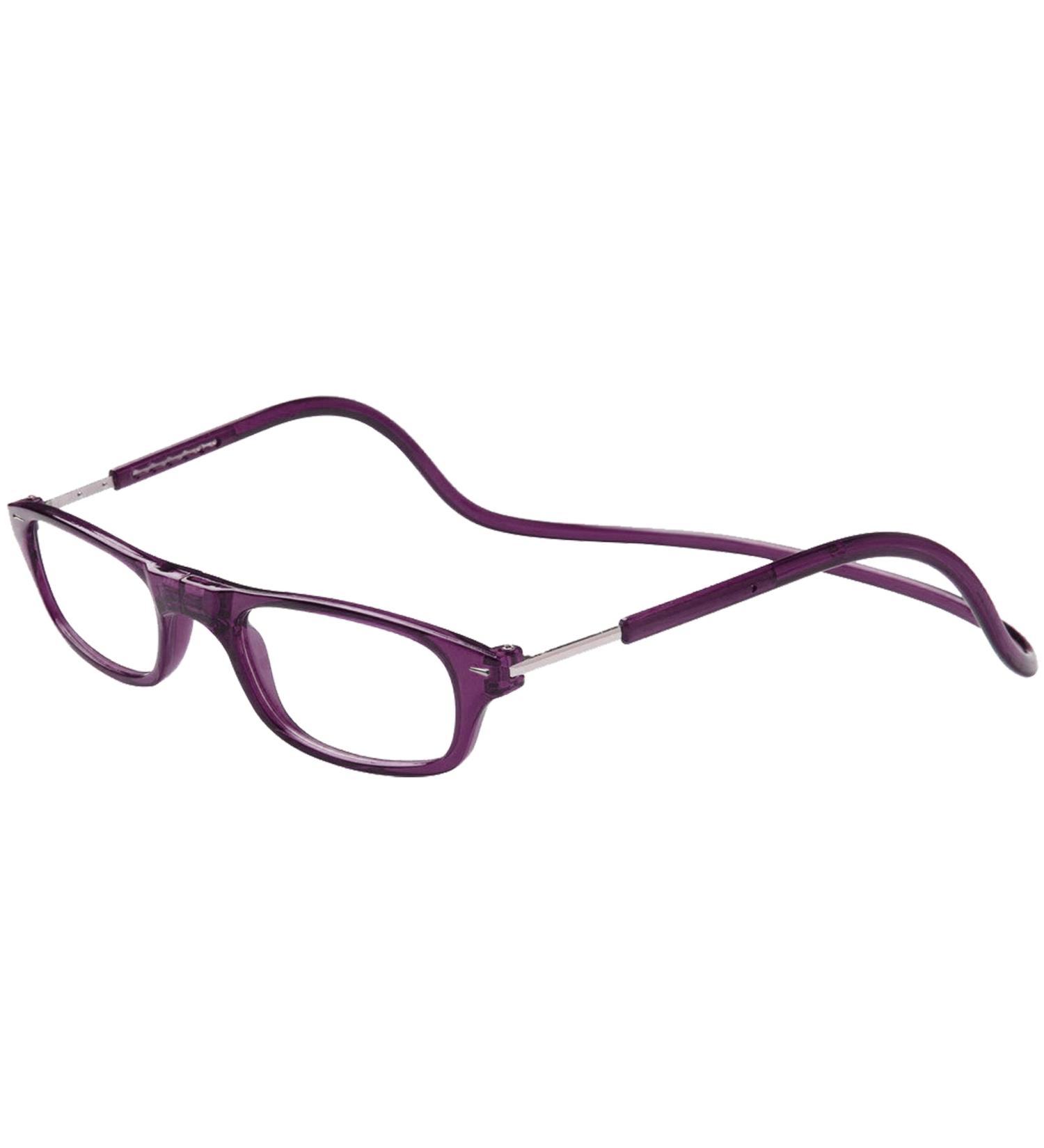 TBOC Reading Glasses +2.50 for Men & Women - Dark Violet Foldable with Magnetic Closure | Presbyopia Aid (1 Pack) - Buy Online on GoSupps.com
