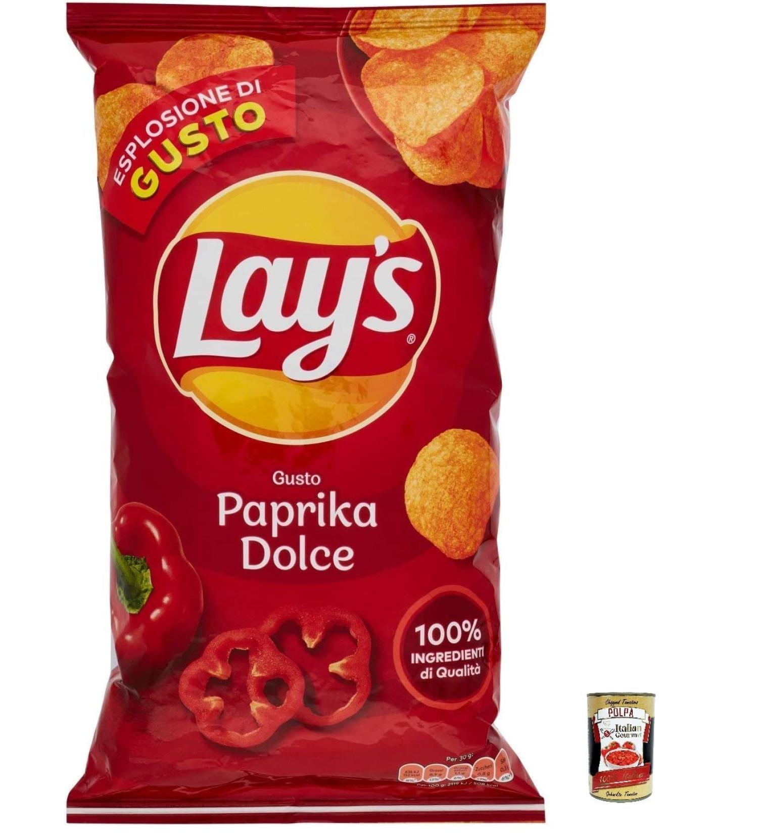  Italian Gourmet E.R. Lay's Pack of 24 Salted Potato Chips 133g + Italian Gourmet Polpa 400g - Buy Online on GoSupps.com