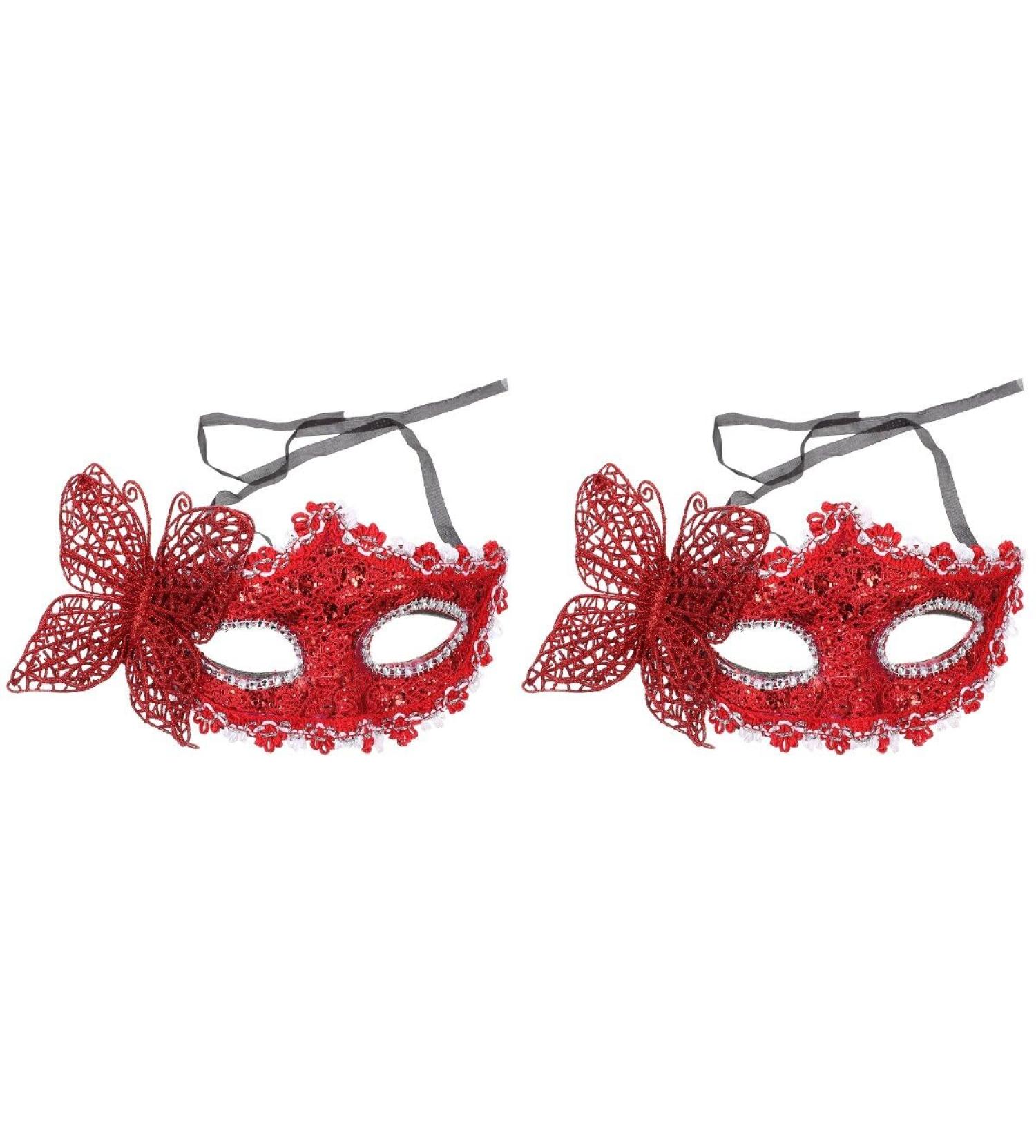 STOBAZA 2-Piece Lace Butterfly Masquerade Ball Masks for Women - Elegant Eye Masks for Parties & Events - Buy Online on GoSupps.com