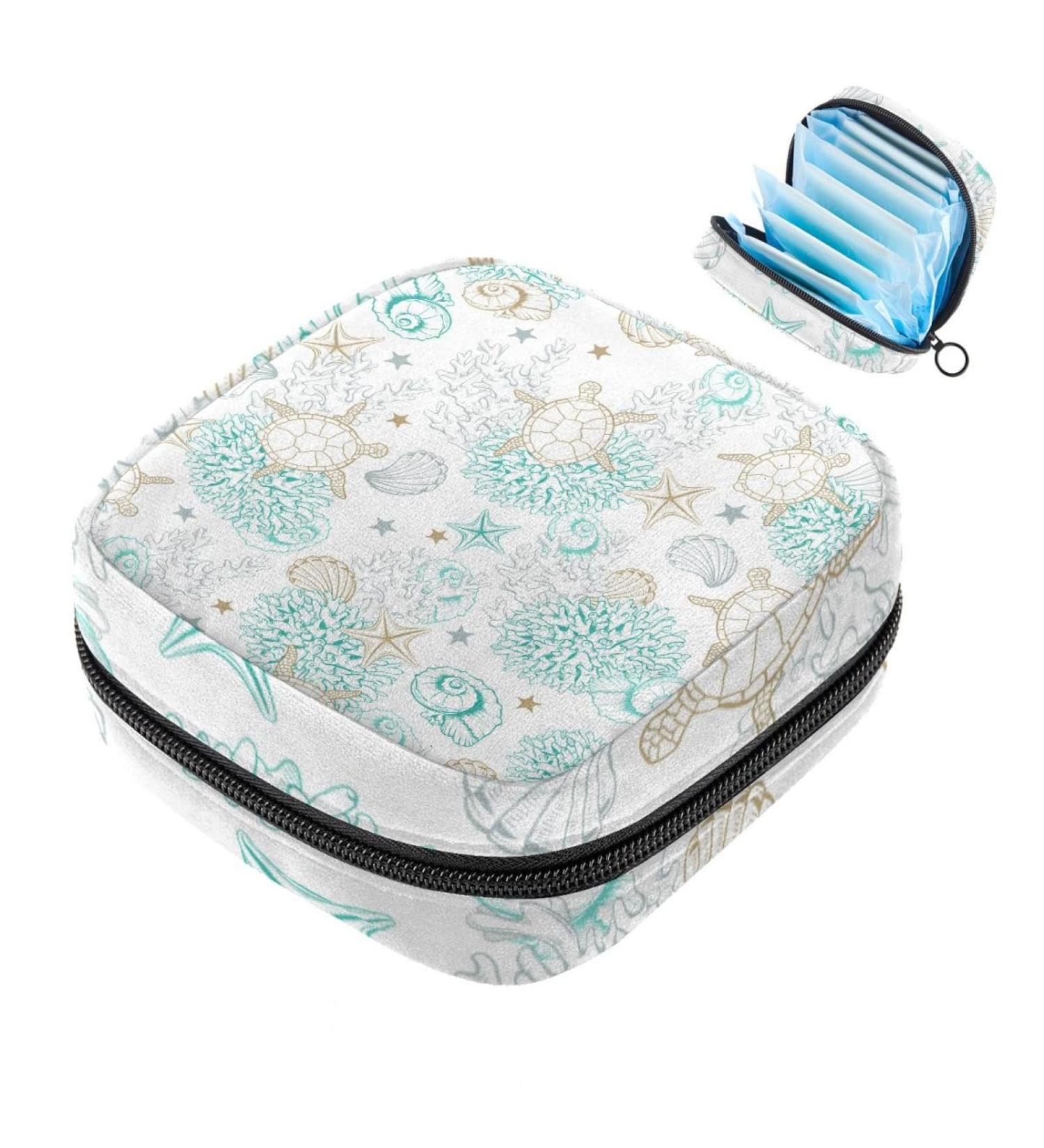 MUOOUM Sanitary Napkin Storage Bag - Portable Menstrual Cup Pouch for Women - Multi-colored - Buy Online on GoSupps.com