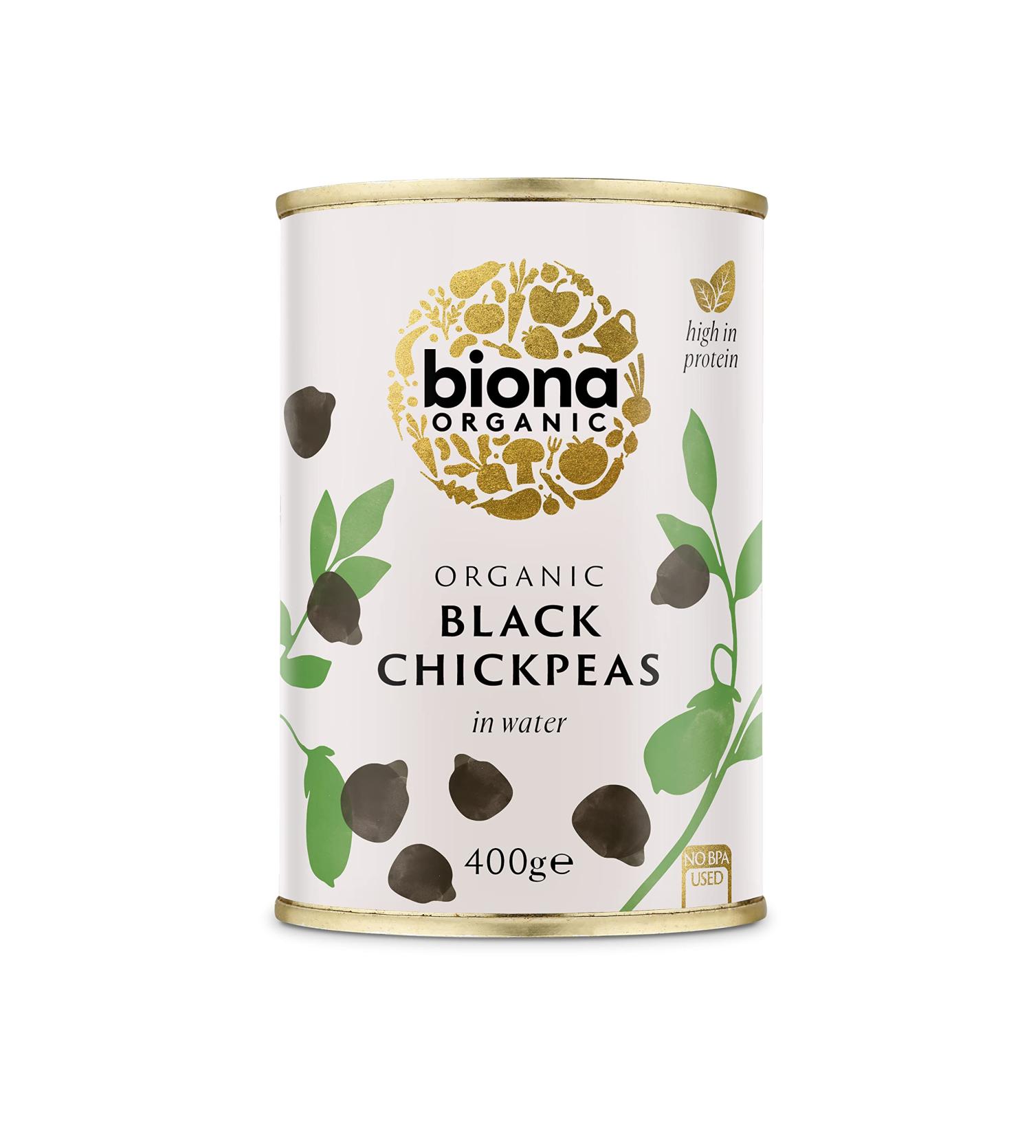 Biona Organic Black Chickpeas - 1 Pack | Nutritious and Versatile - Buy Online on GoSupps.com