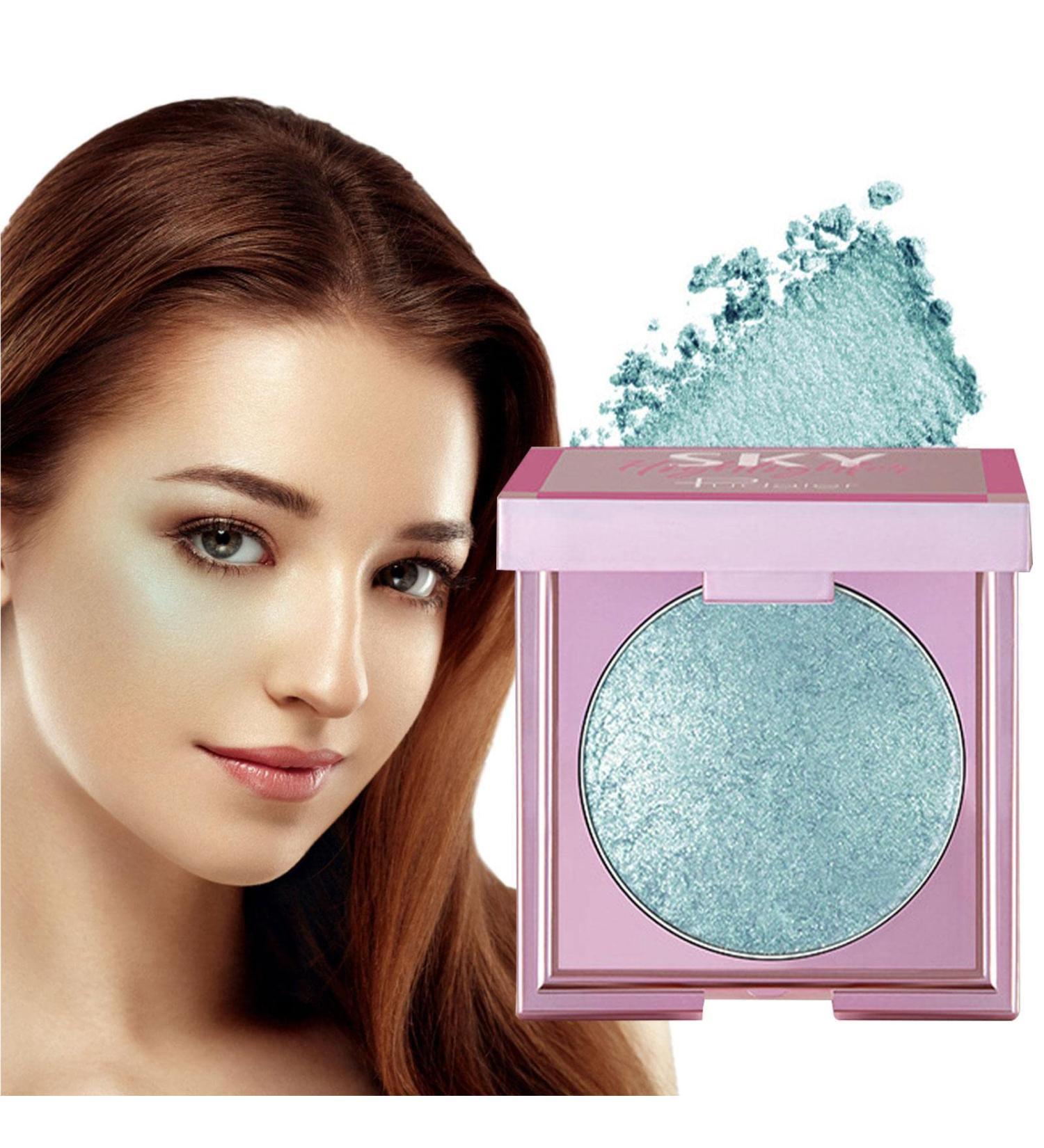 Highlighter Makeup | 8g Ultra Fine Girls Highlighting Makeup Powder Long Wear Cosmetics for Collarbone Body Arms Legs Brightening Highlighter for Easter Sritob #06 - Buy Online on GoSupps.com