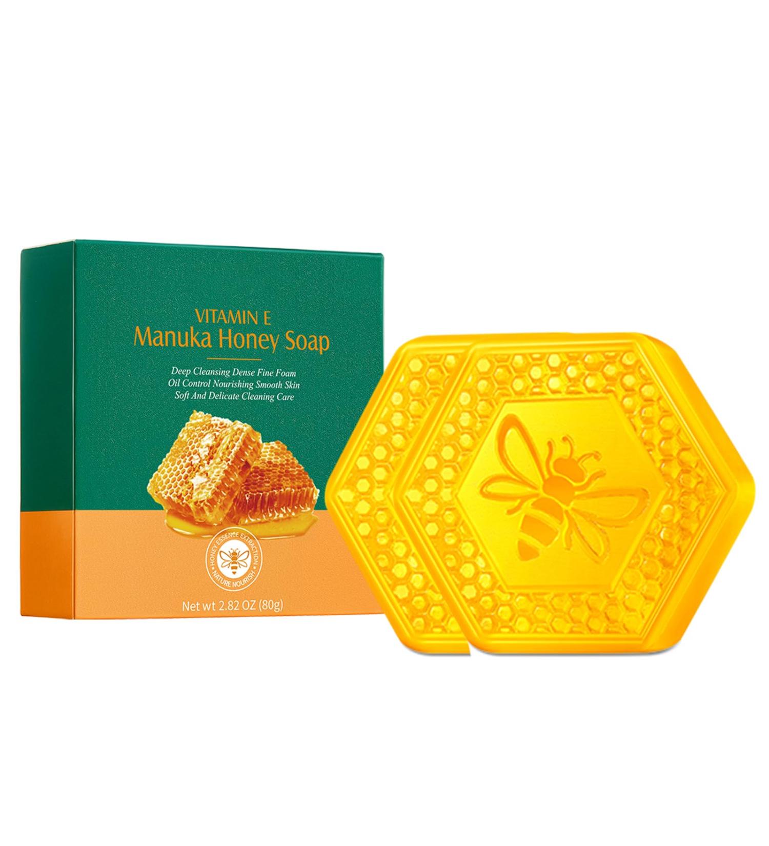 2pcs Savon Naturel Savon pour le Corps Savons Purs et Naturels Savon pour les Peaux S ches Sensibles Savon Naturel la Vitamine E et au Miel Hydratant Apaisant pour une Peau Douce et clatante - Buy Online on GoSupps.com