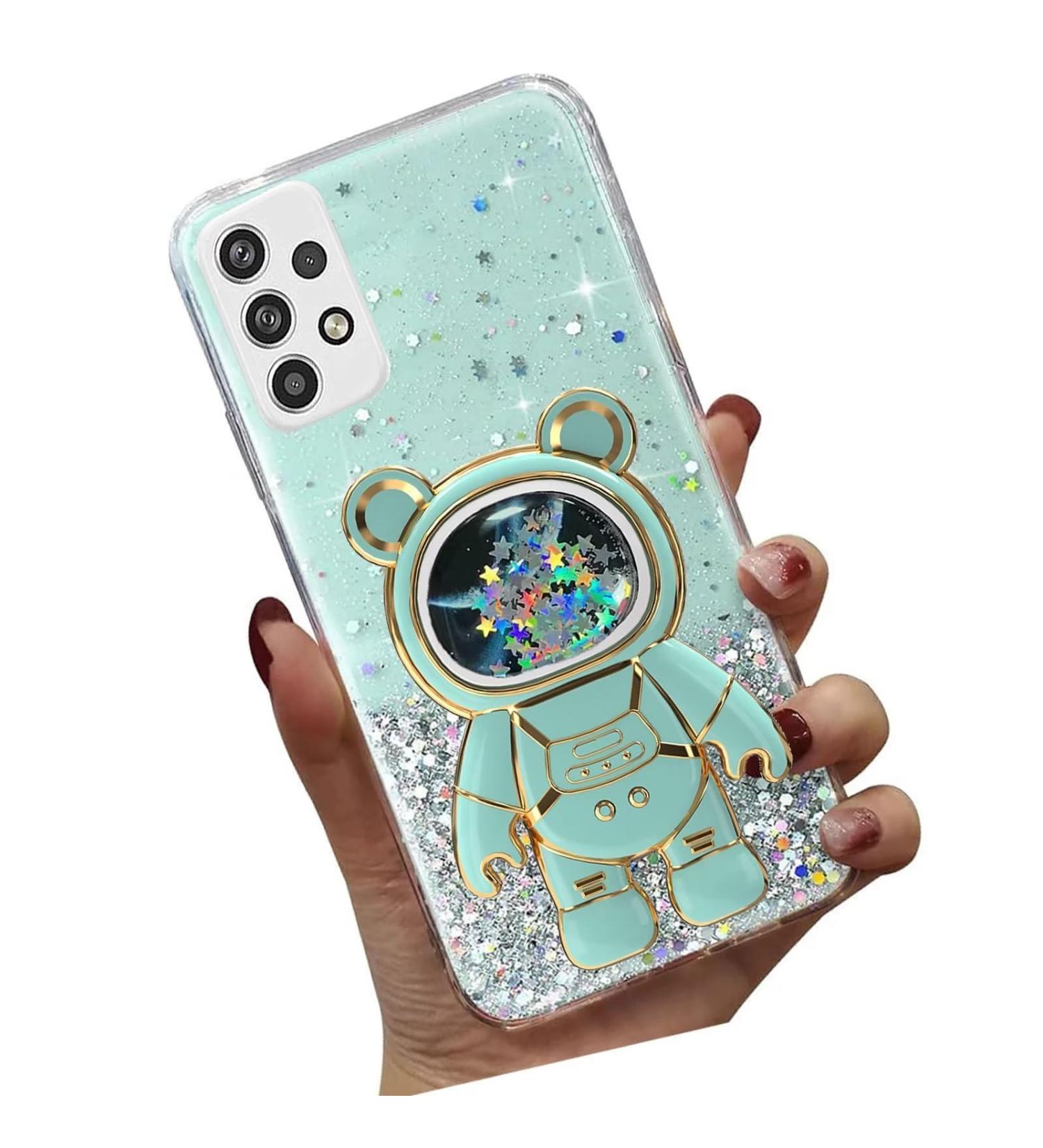 Tivenfezk Nadoli Samsung Galaxy A32 4G Case - Astronaut Glitter Stand Shell Soft Silicone Bling Cover - Buy Online on GoSupps.com