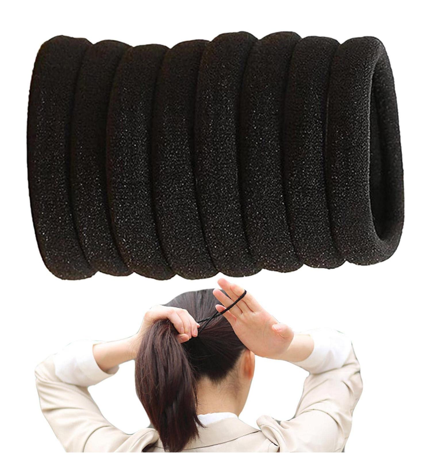 Ponytails Hair Ties No-metal Hair Elastics Hair Bands | Hair Elastic Bands Hair Elastics Hair Bands Non Damage Ponytail Holders Hair Scrunchies - Buy Online on GoSupps.com