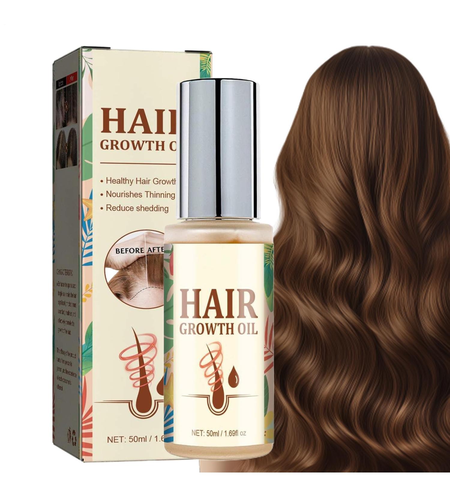 Besreey Natural Hair Growth Oil50ml Strengthening Natural Hair Thickener Beauty Products for Scalp Texture Improvement Daily Style and Special Occasions - Buy Online on GoSupps.com