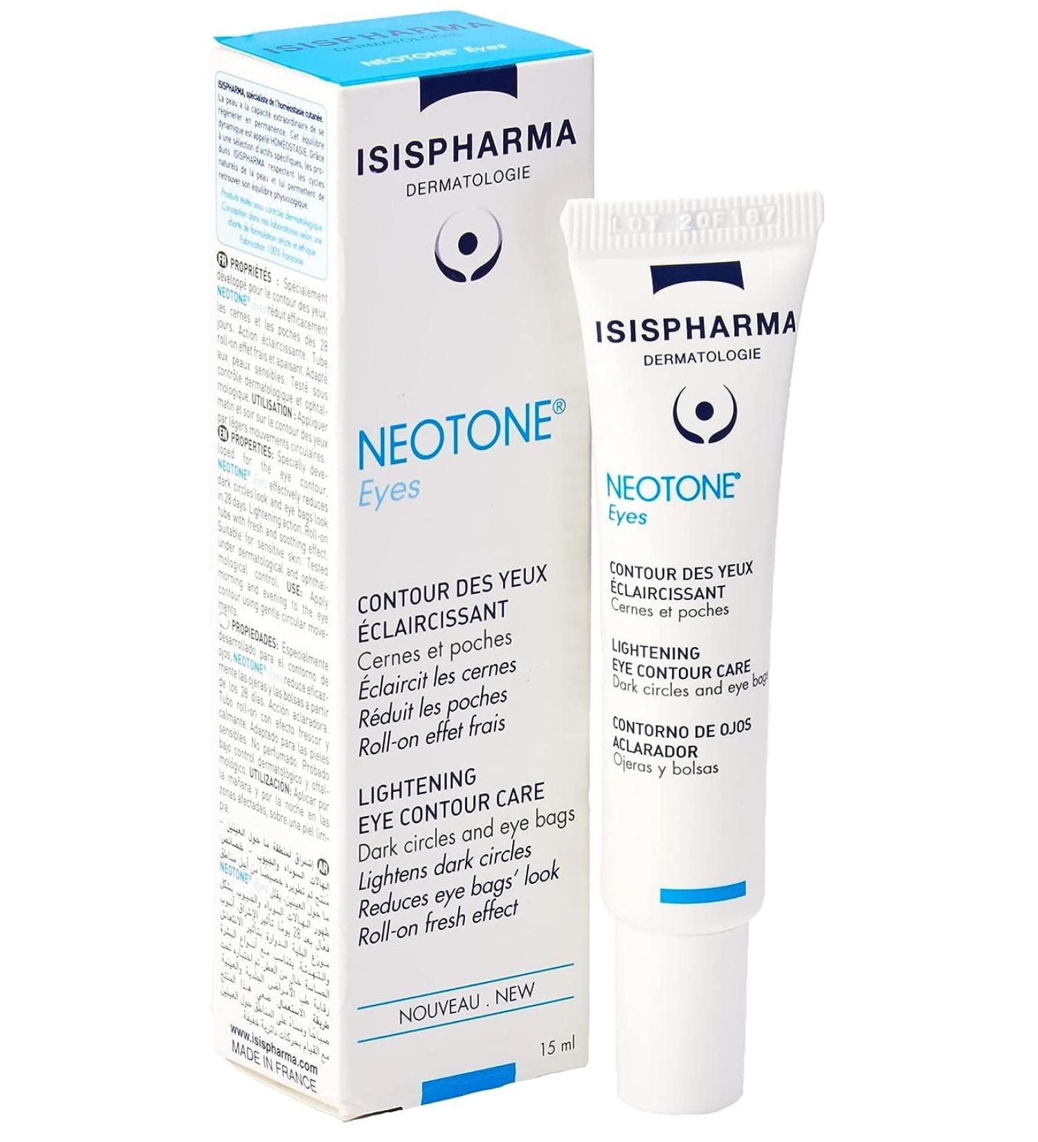ISISPharma NEOTONE Lightening Eye Contour Care Cream - Gel 15ml | Brighten Dark Circles | Anti-Aging Skincare | International Shipping - Buy Online on GoSupps.com