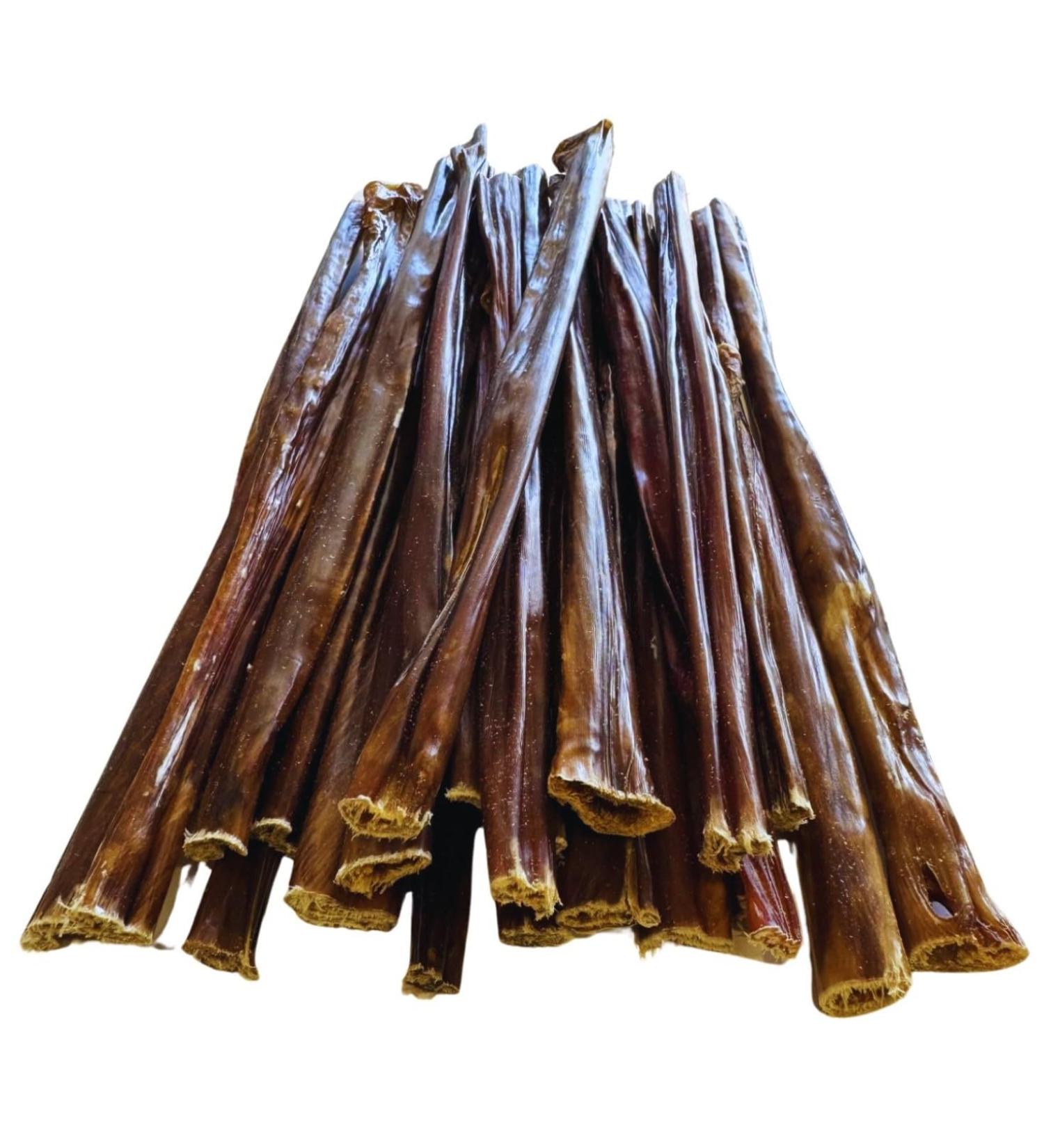 Beef Esophagus Dog Chews - 12 Inch 15 Pack Natural Jerky Treats With Glucosamine & Chondroitin