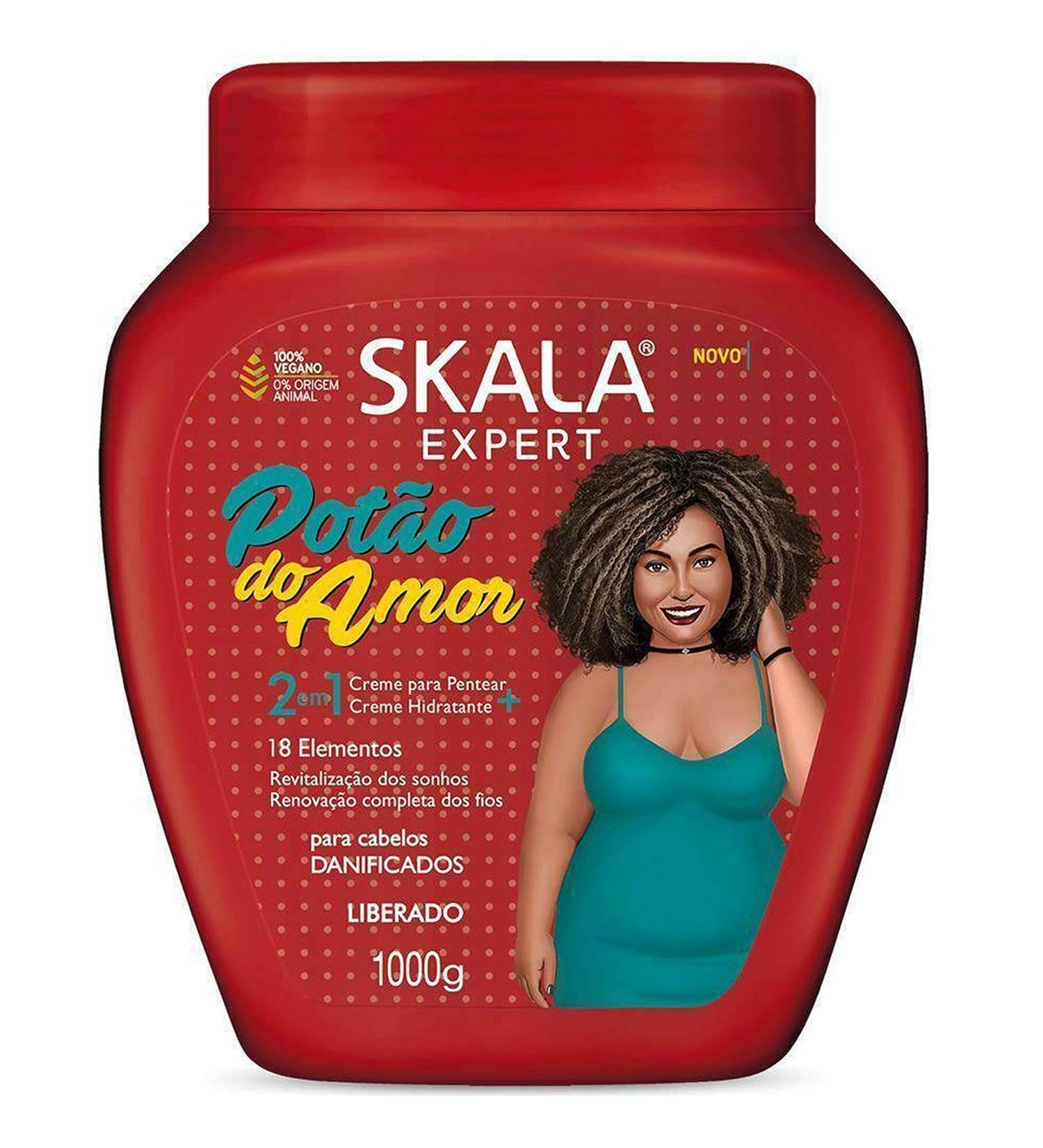 Pot o Do Amor Combing Cream + Moisturizing Treatment Cream Love Collection for Detangling & Hydration (35.2 Oz)