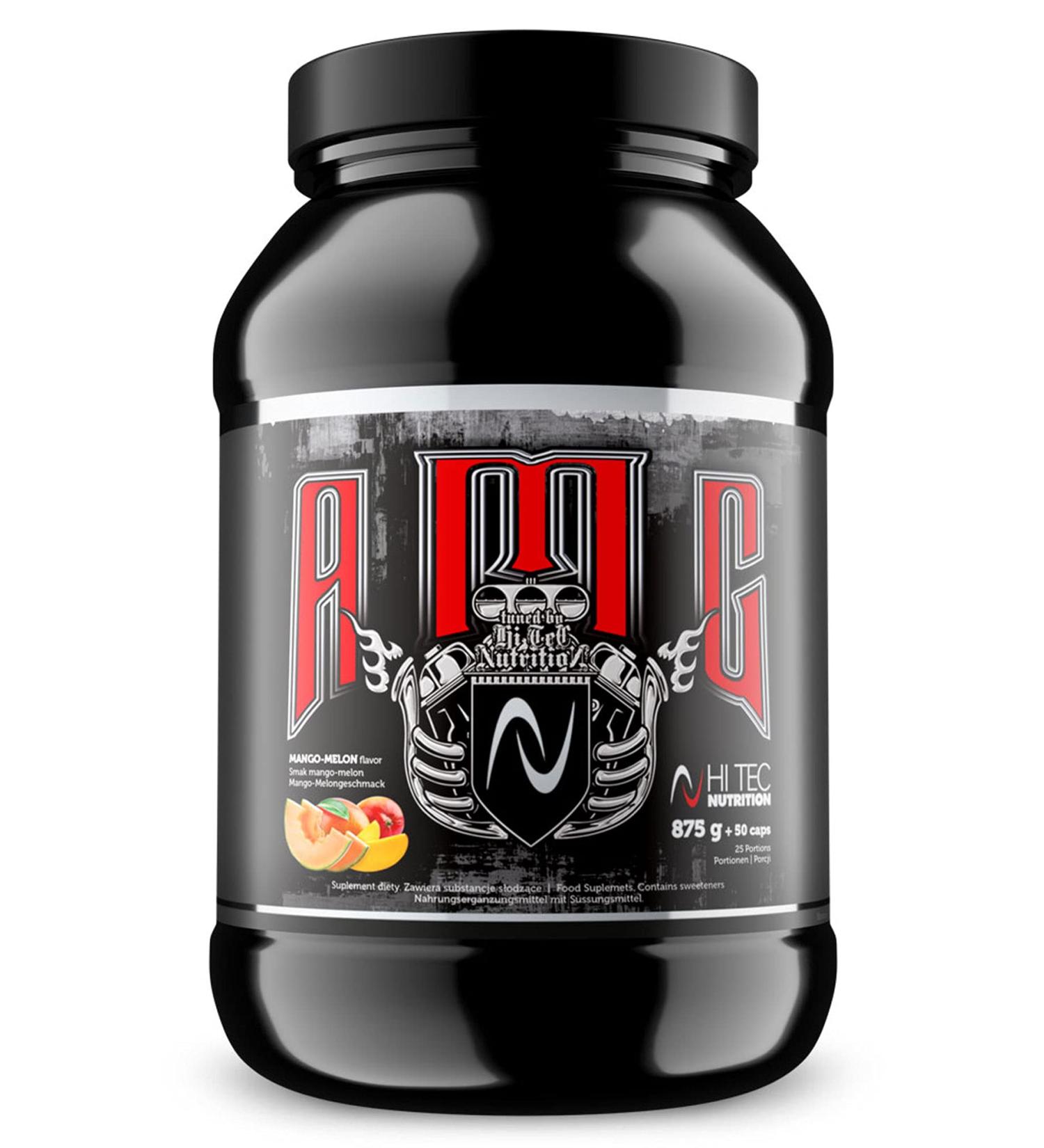 Buy Hi Tec Nutrition AMG 925g (875g + 50 Capsules) - Mango-Melon Flavor | International Shipping Available - Buy Online on GoSupps.com