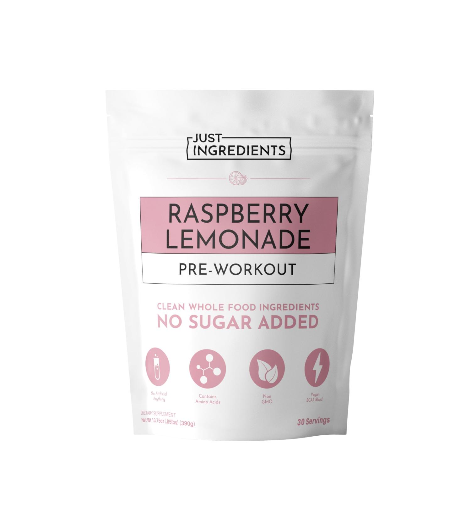 Pre-Workout Raspberry Lemonade | 30 Servings | 150 mg Caffeine Per Serving | Made with Real Food Ingredients | Gluten-Free | No Artificial Sweeteners | Supports Energy and Muscle Recovery Raspberry Lemonade (Caffeine) - Buy Online on GoSupps.com