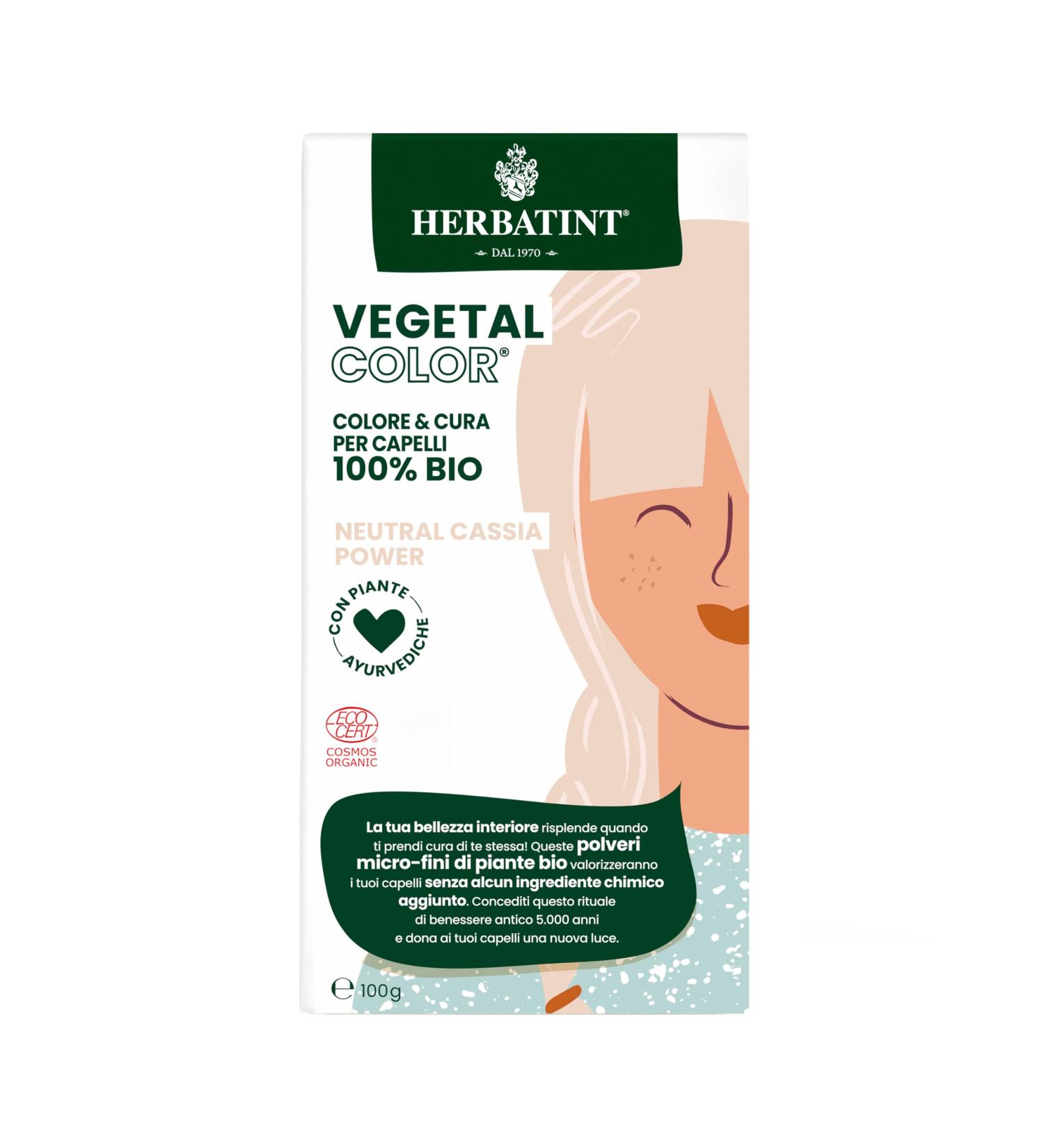 Herbatint Vegetal Color Neutral Cassia Power Henn Neutral Vegetable Hair Coloring Based on Henna and Ayurvedic Herbs 100 Natural and Organic 100 Grams - Buy Online on GoSupps.com