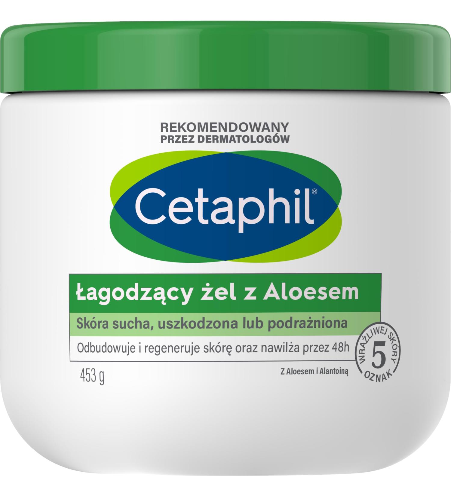 Cetaphil Soothing Gel Cream with Aloe Vera and Allantoin For Chafed Irritated Cracked and Sensitive Skin 48 Hour Hydration Dermatologist Recommended 453g Soothing Gel Cream (453g)