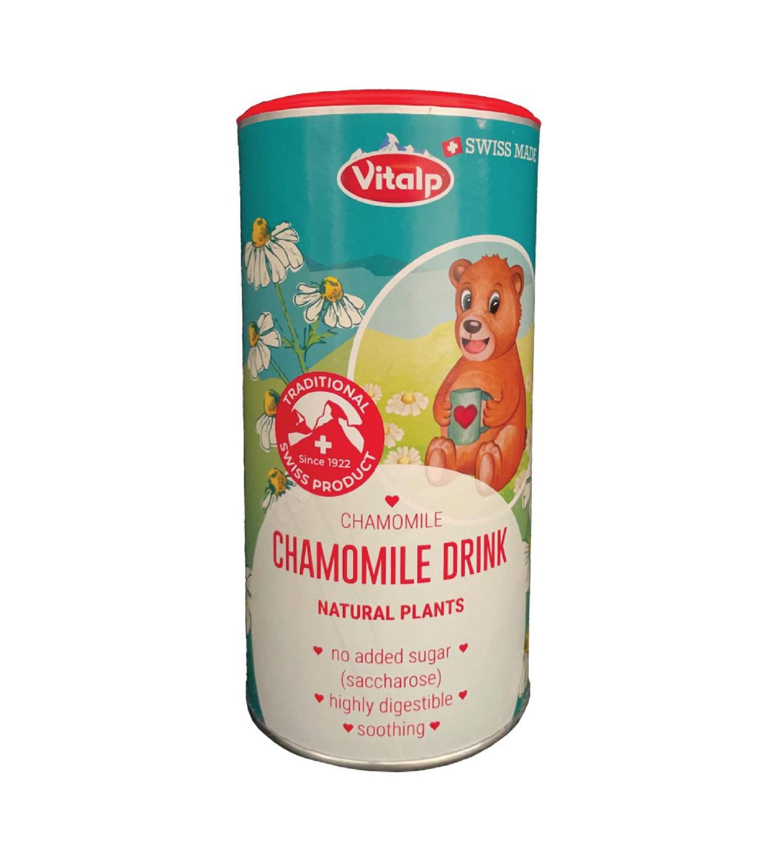 Vitalp Chamomile Drink Swiss Made | Instant Tea for Babies & Children | 7.05 oz Container - Buy Online on GoSupps.com