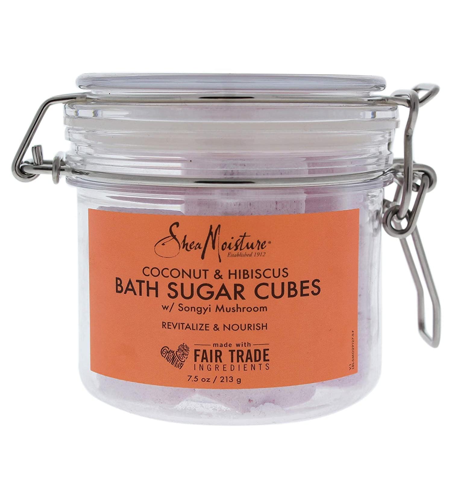 Shea Moisture Coconut and Hibiscus Bath Sugar Cubes 7.5oz - Unisex - Buy Online on GoSupps.com