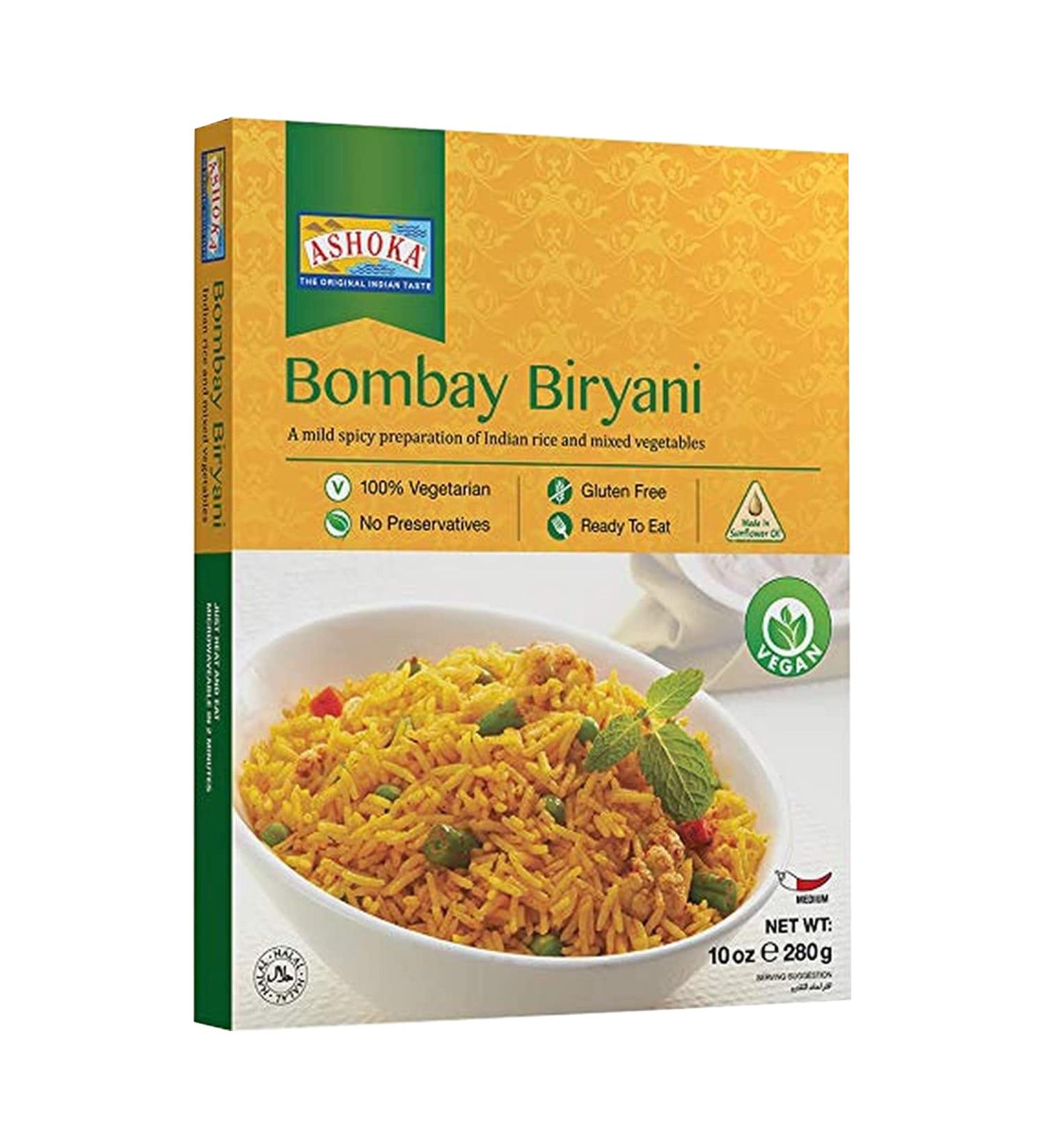 Ashoka Bombay Biryani 280g - Authentic Indian Flavor (Pack of 10) | International Shipping Available - Buy Online on GoSupps.com